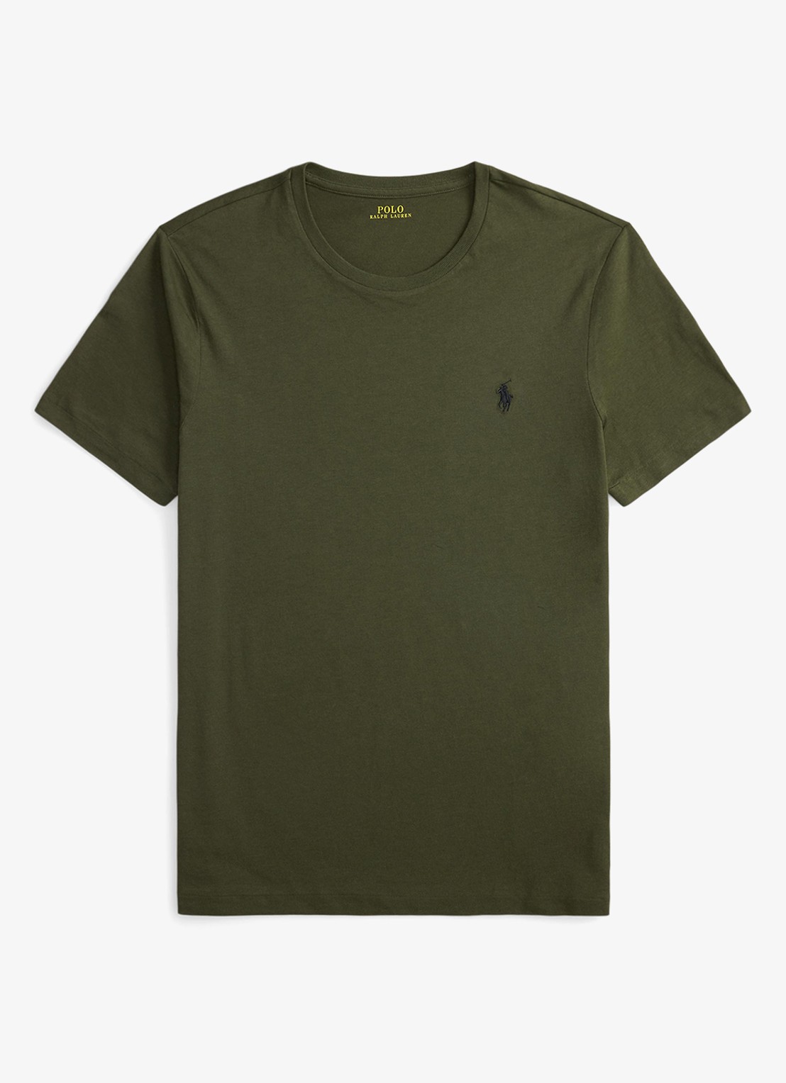Ralph Lauren T-shirt met logoborduring - voorkant company olive/c9760