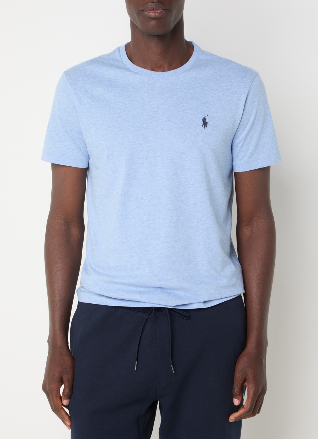 Ralph Lauren T-shirt met logoborduring - detail isle heather/c7955
