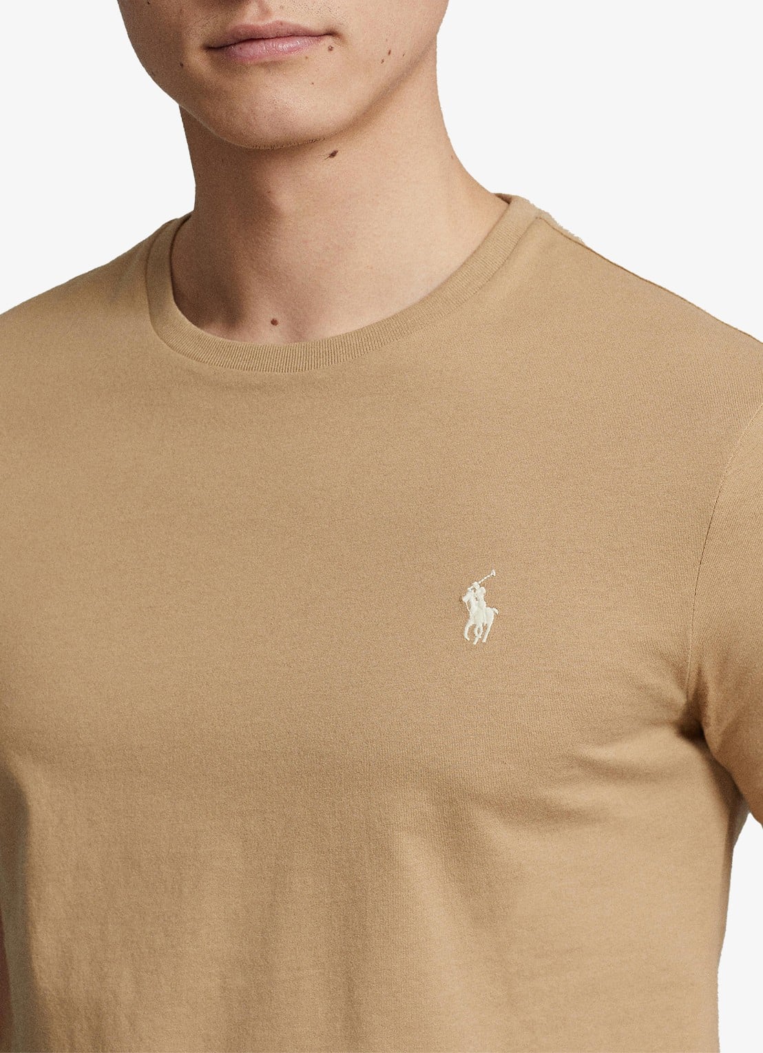 Ralph Lauren T-shirt met logoborduring - detail 5 cafe tan/c8176-3x17