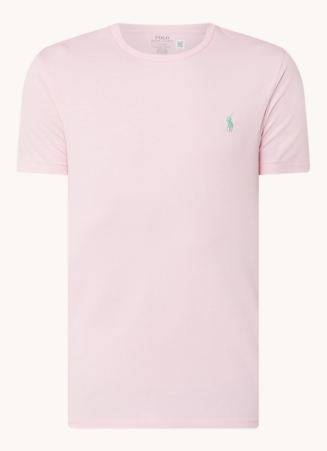Ralph Lauren T-shirt met logoborduring - voorkant 3 garden pink / roze