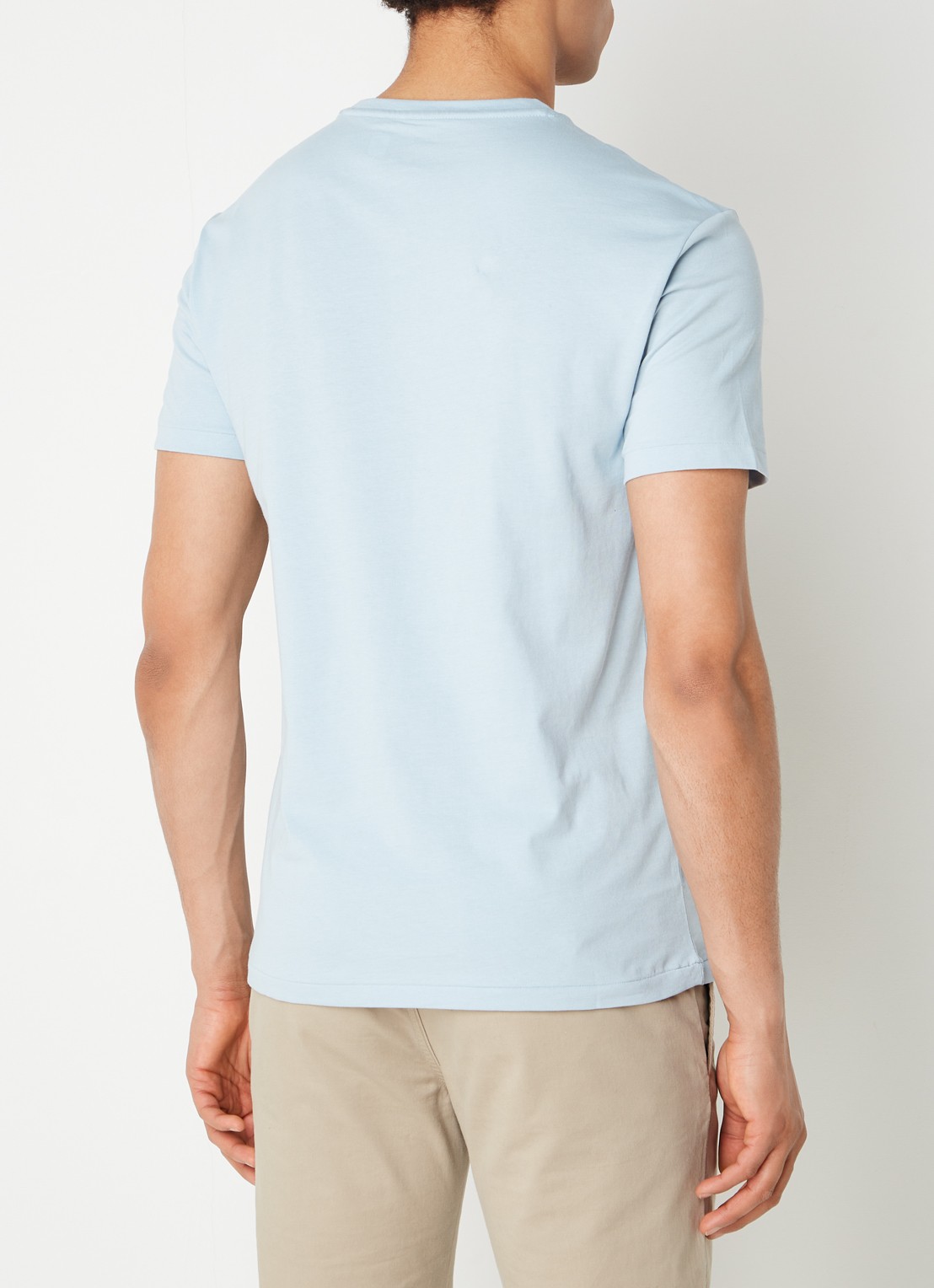 Ralph Lauren T-shirt met logoborduring - achterkant 2 alpine blue / lichtblauw