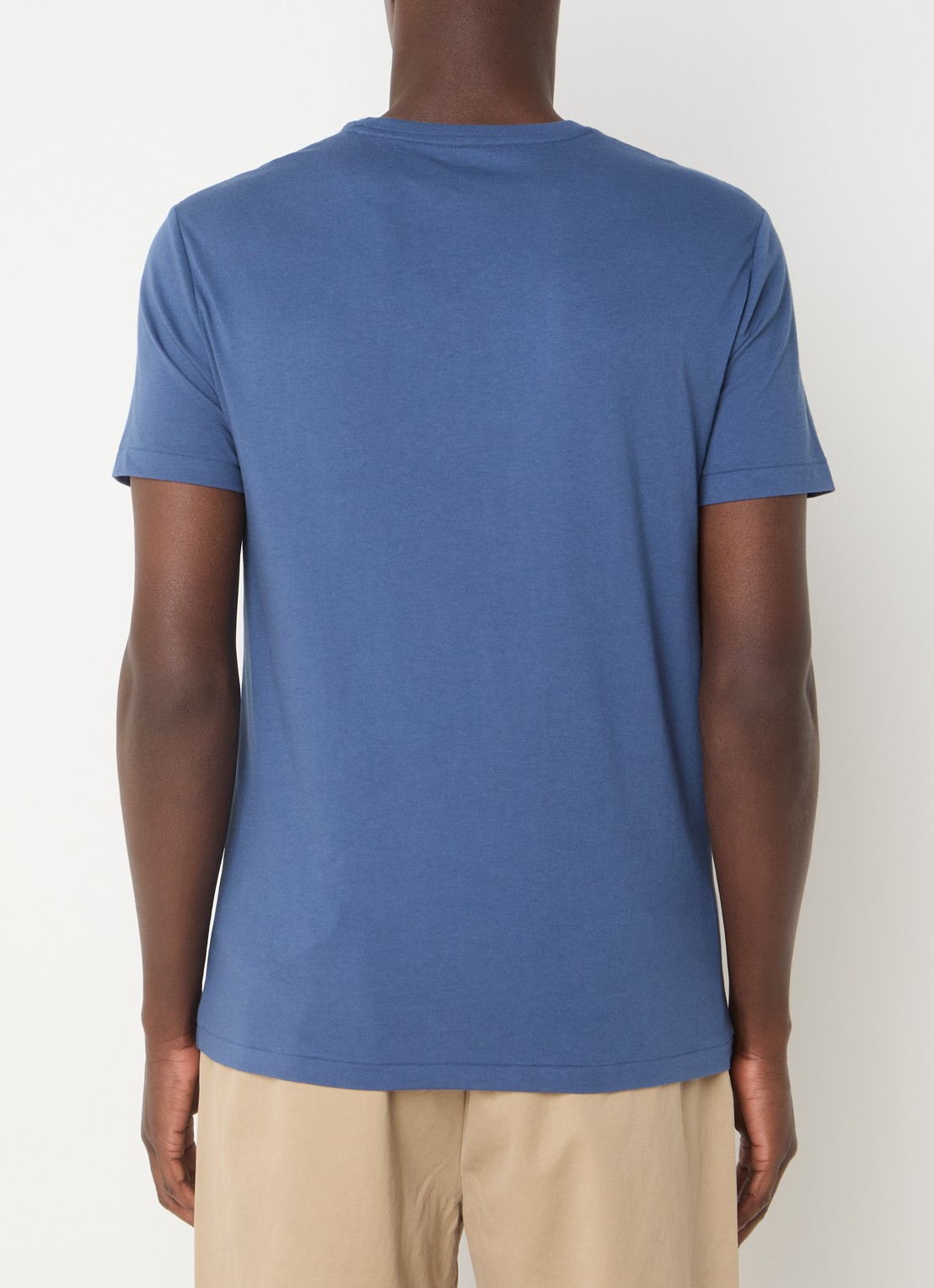 Ralph Lauren T-shirt met logoborduring - achterkant 4 clancy blue / indigo