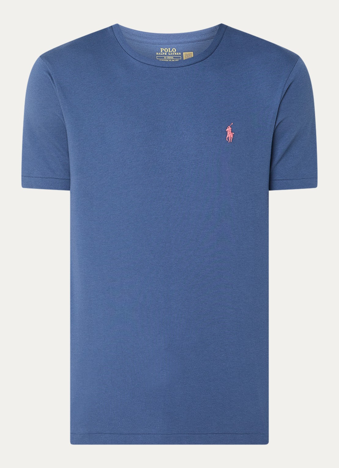 Ralph Lauren T-shirt met logoborduring - voorkant 2 clancy blue / indigo