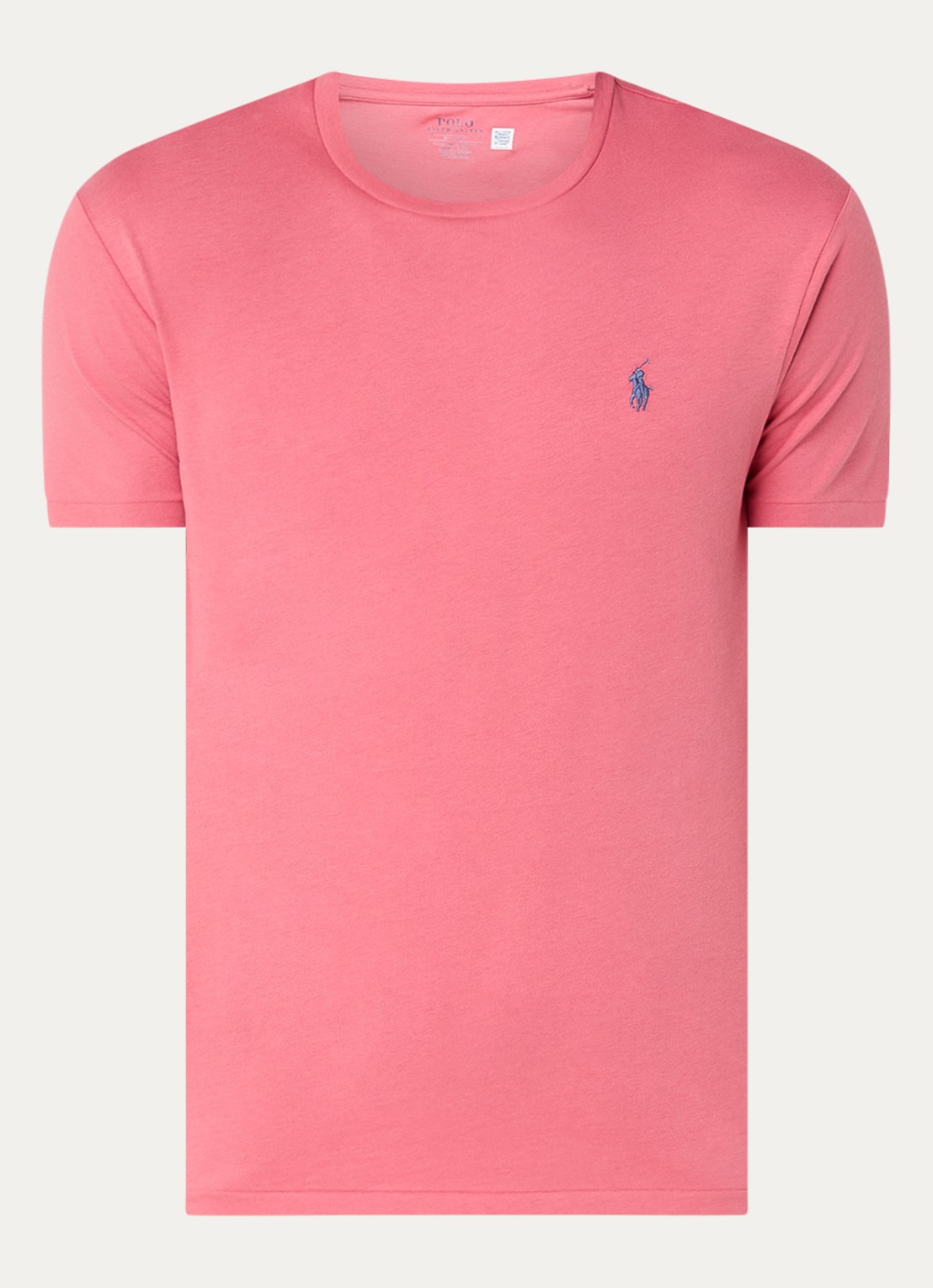 Ralph Lauren T-shirt met logoborduring - voorkant 2 adirondack berry / rood