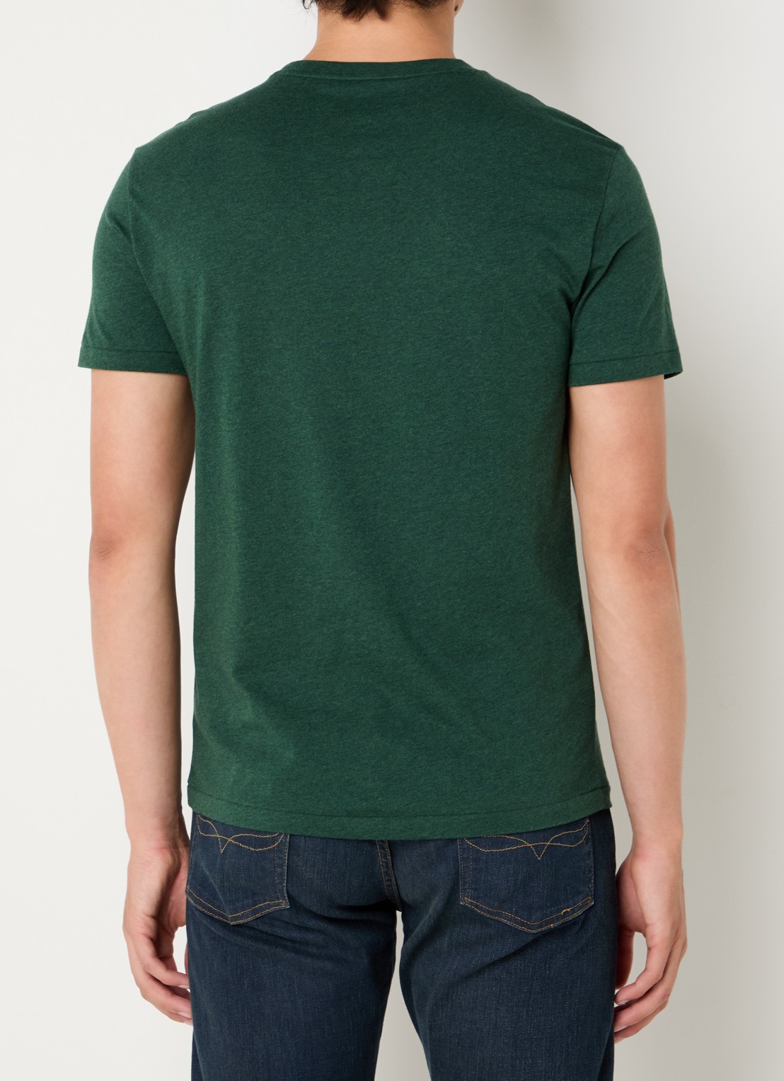 Ralph Lauren T-shirt met logoborduring - achterkant 4 donkergroen