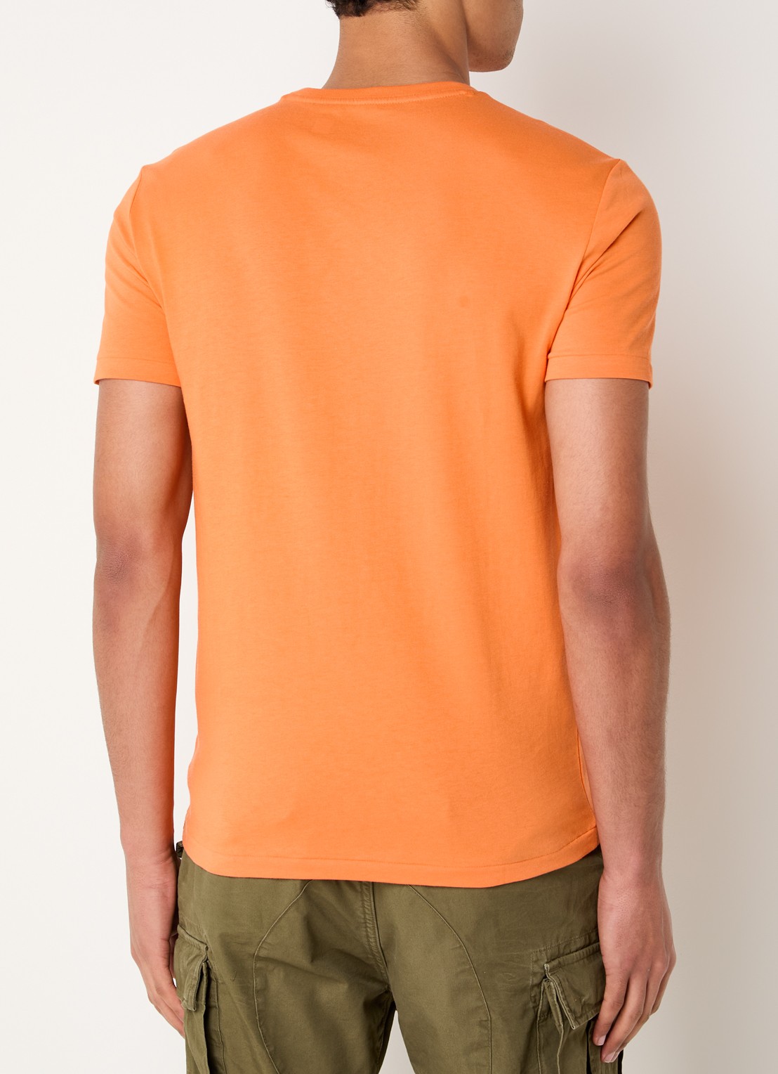 Ralph Lauren T-shirt met logoborduring - achterkant 4 kona orange / oranje