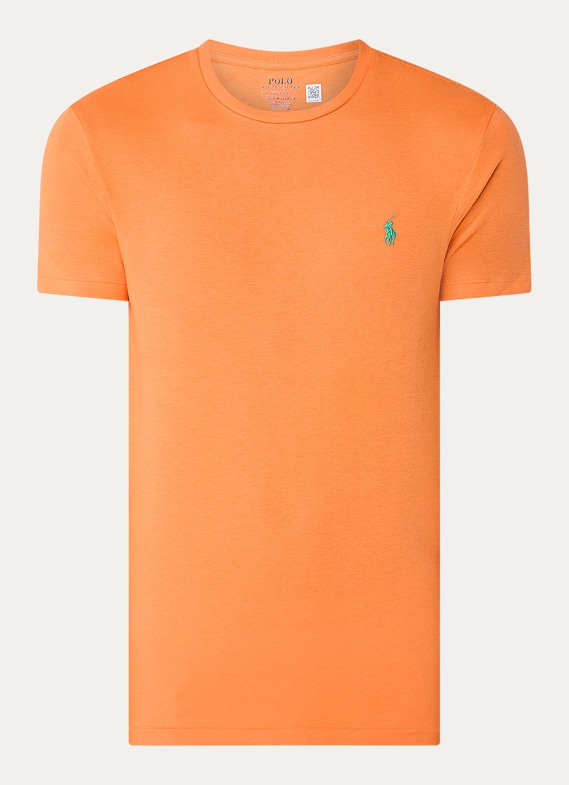 Ralph Lauren T-shirt met logoborduring - voorkant 2 kona orange / oranje