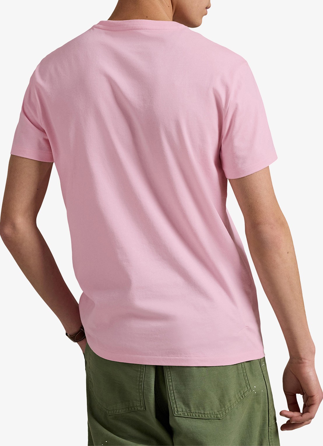 Ralph Lauren T-shirt met logoborduring - achterkant 2 bath pink / roze
