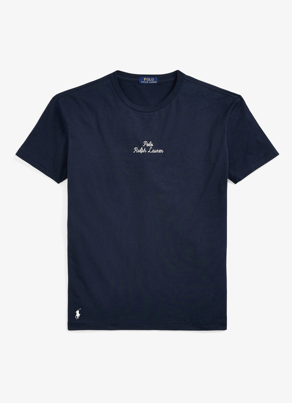 Ralph Lauren T-shirt met logoborduring - voorkant 3 aviator navy / donkerblauw