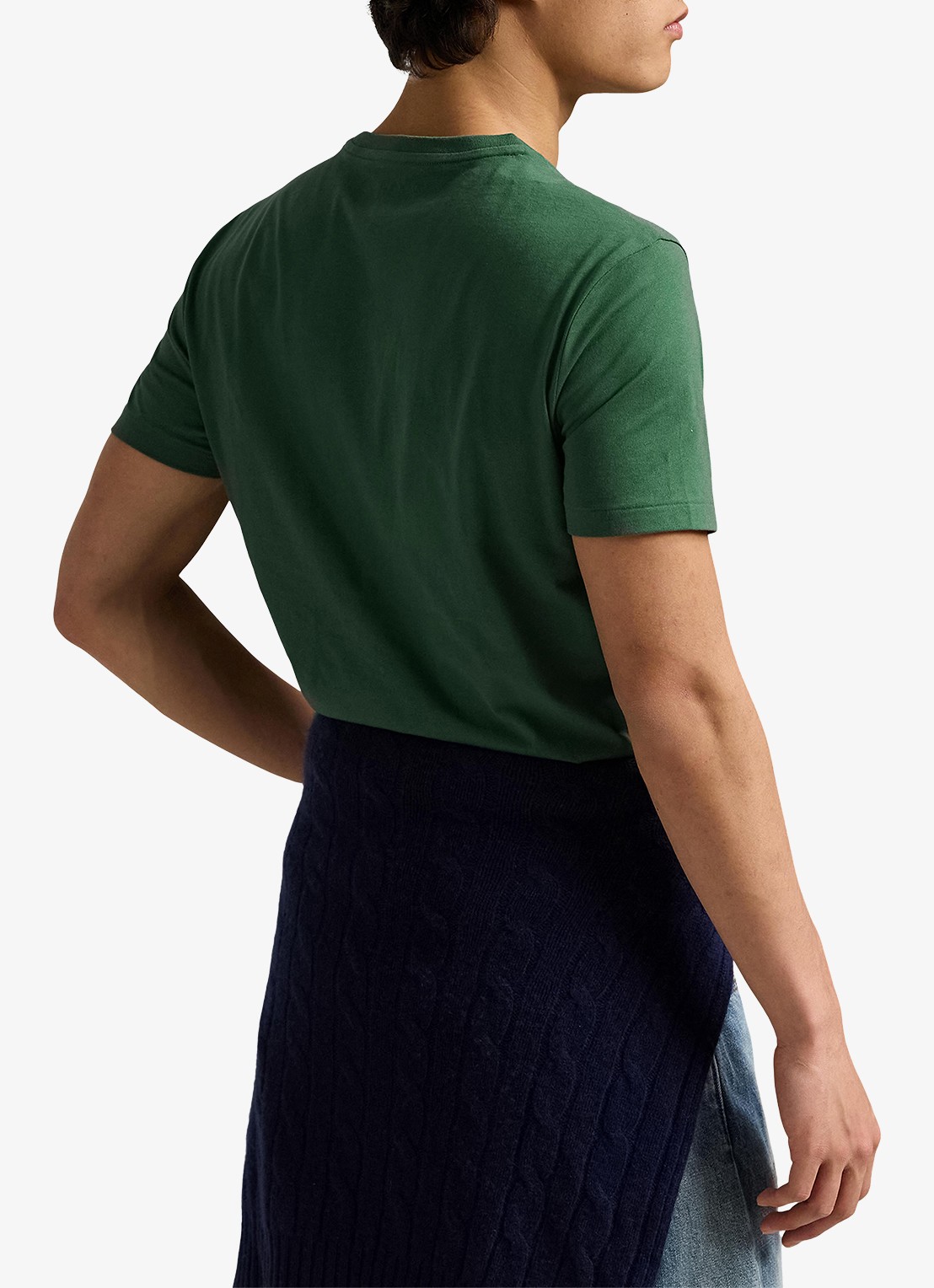 Ralph Lauren T-shirt met logoborduring - achterkant 5 washed forest/c7598-45tx