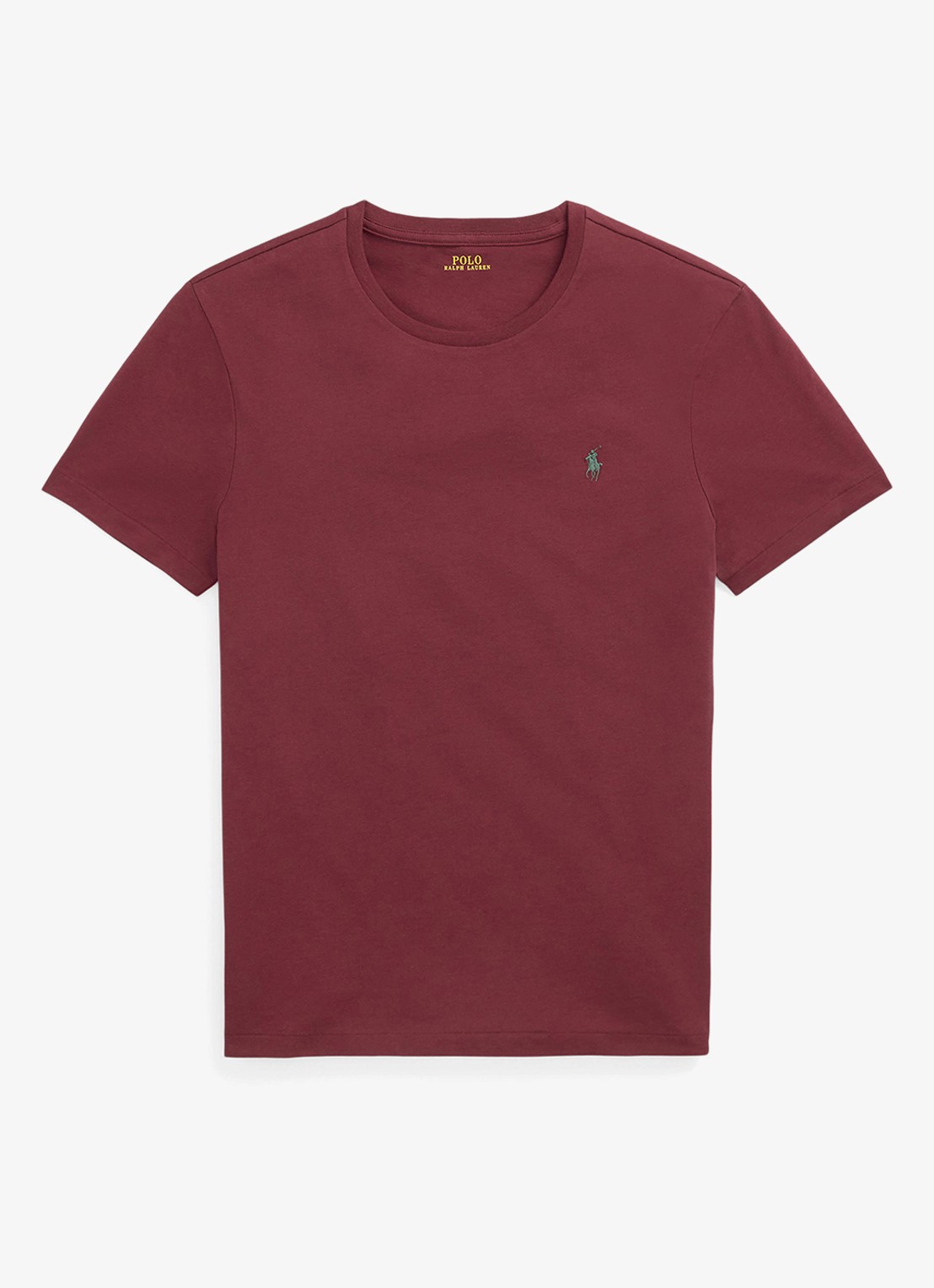 Ralph Lauren T-shirt met logoborduring - voorkant 3 red wine/c5546-45tw