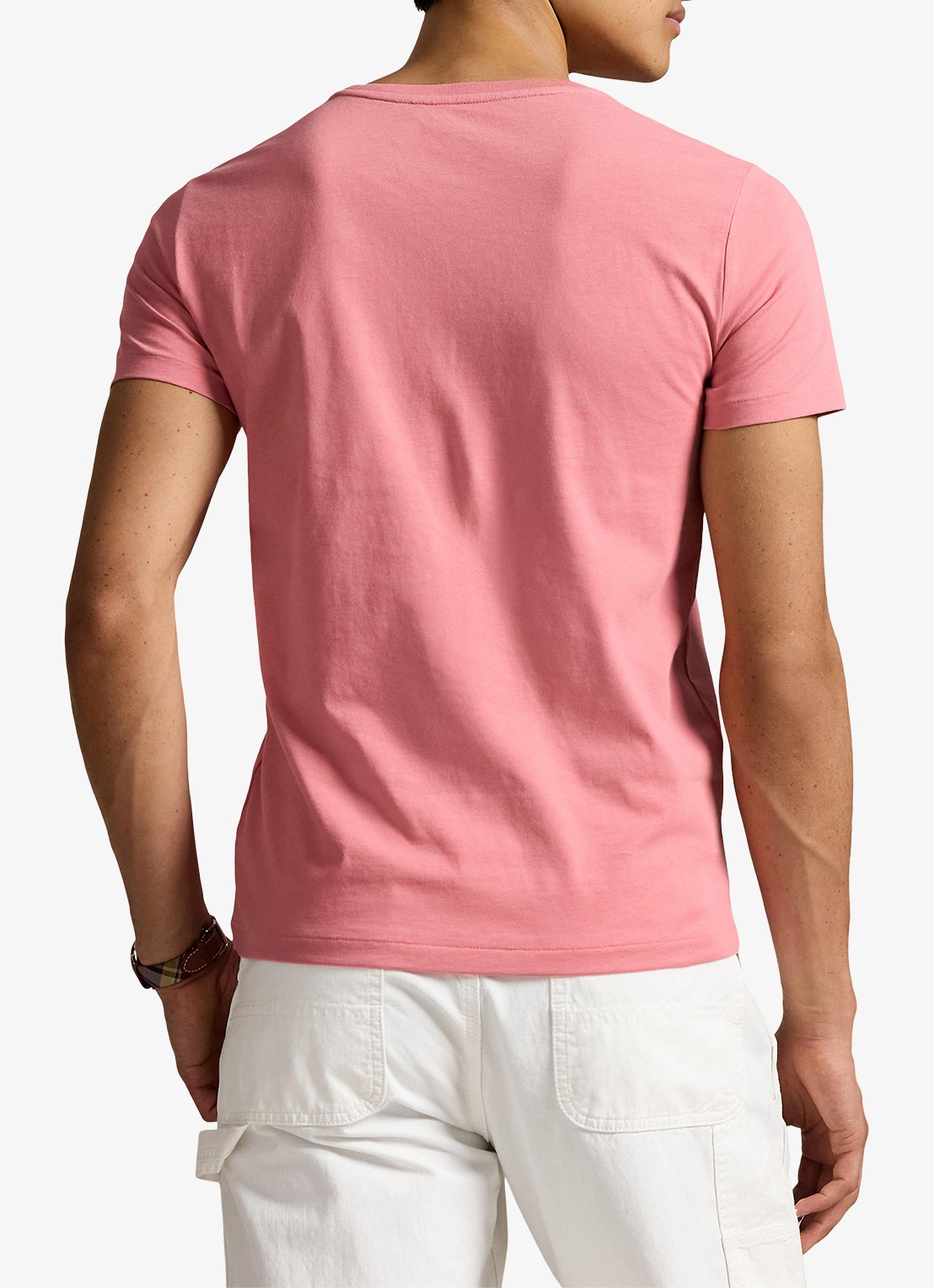 Ralph Lauren T-shirt met logoborduring - achterkant 3 desert rose/c7524-45u6