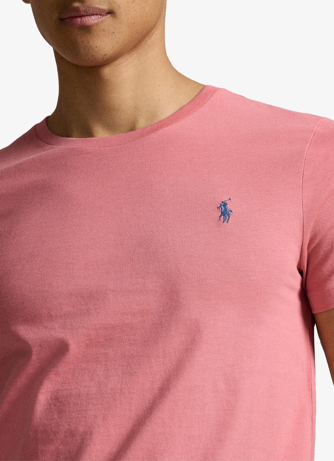 Ralph Lauren T-shirt met logoborduring - detail 5 desert rose/c7524-45u6