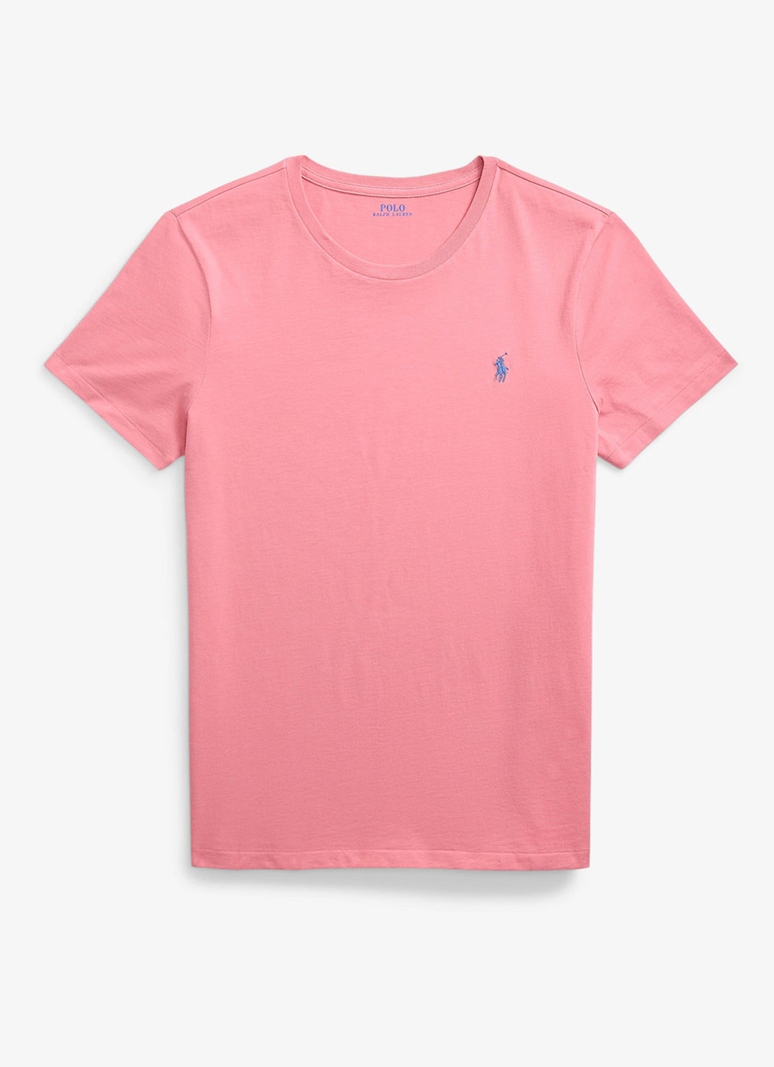 Ralph Lauren T-shirt met logoborduring - voorkant desert rose/c7524-45u6