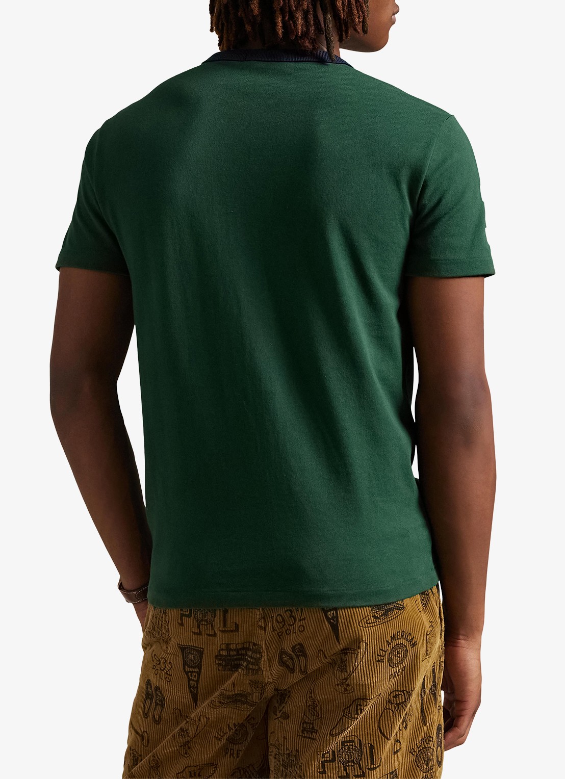 Ralph Lauren T-shirt met logoborduring - achterkant vintage pine / donkergroen