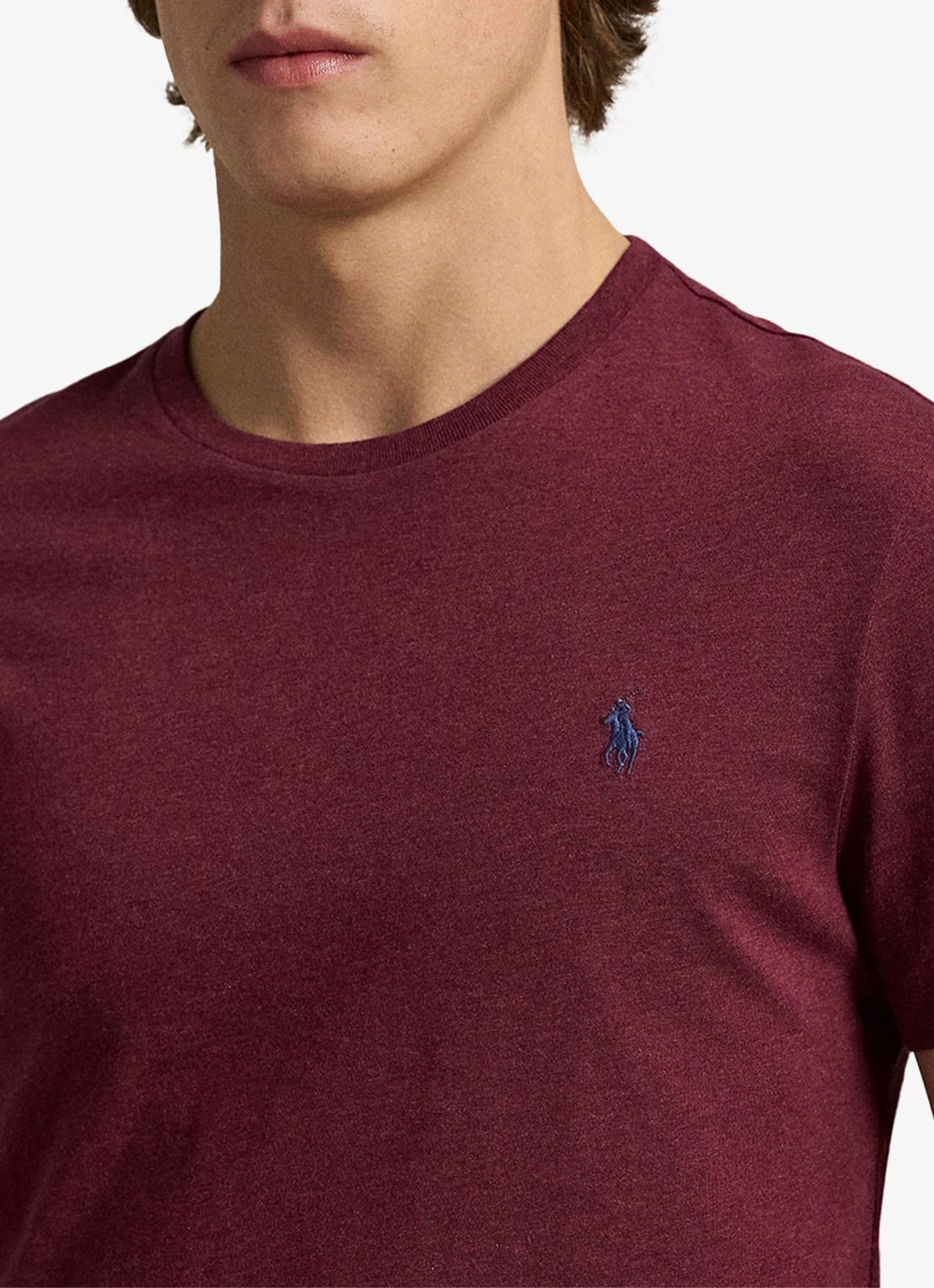 Ralph Lauren T-shirt met logoborduring - detail 5 spring wine heather/c7996-3t06