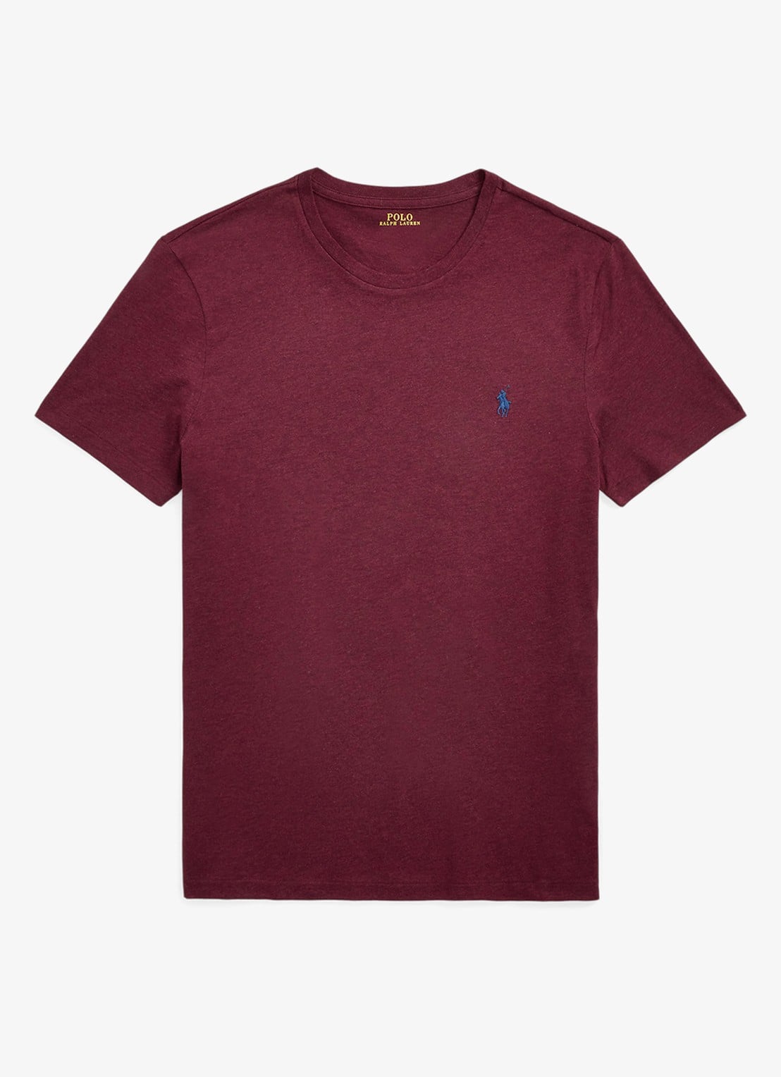 Ralph Lauren T-shirt met logoborduring - voorkant 2 spring wine heather/c7996-3t06