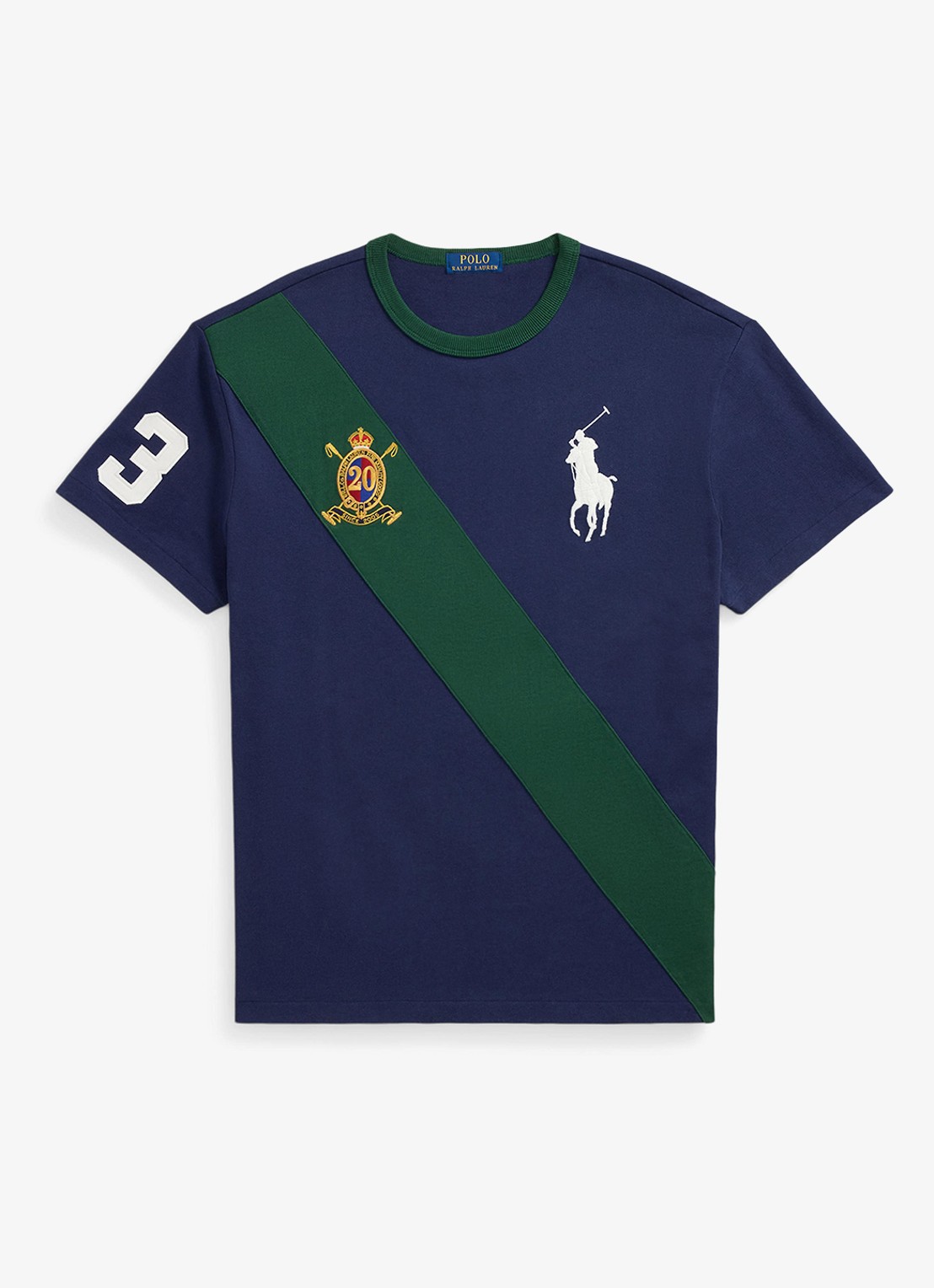 Ralph Lauren T-shirt met logoborduring - voorkant 3 newport navy / donkerblauw