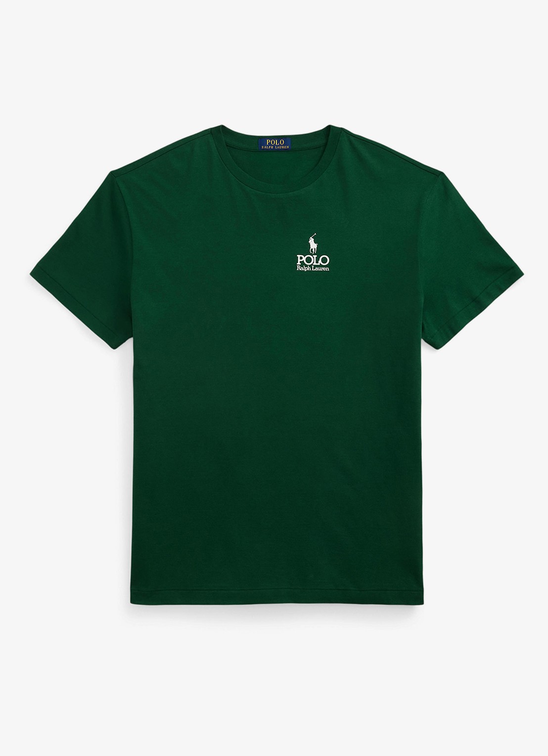 Ralph Lauren T-shirt met logoborduring - voorkant new forest / donkergroen