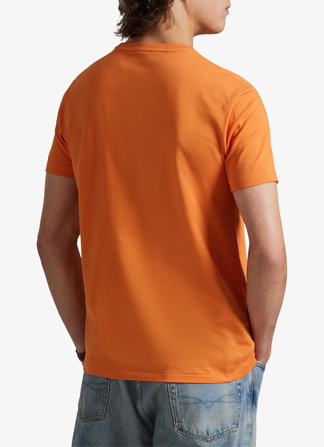 Ralph Lauren T-shirt met logoborduring - achterkant bedford orange/c5190-46xa