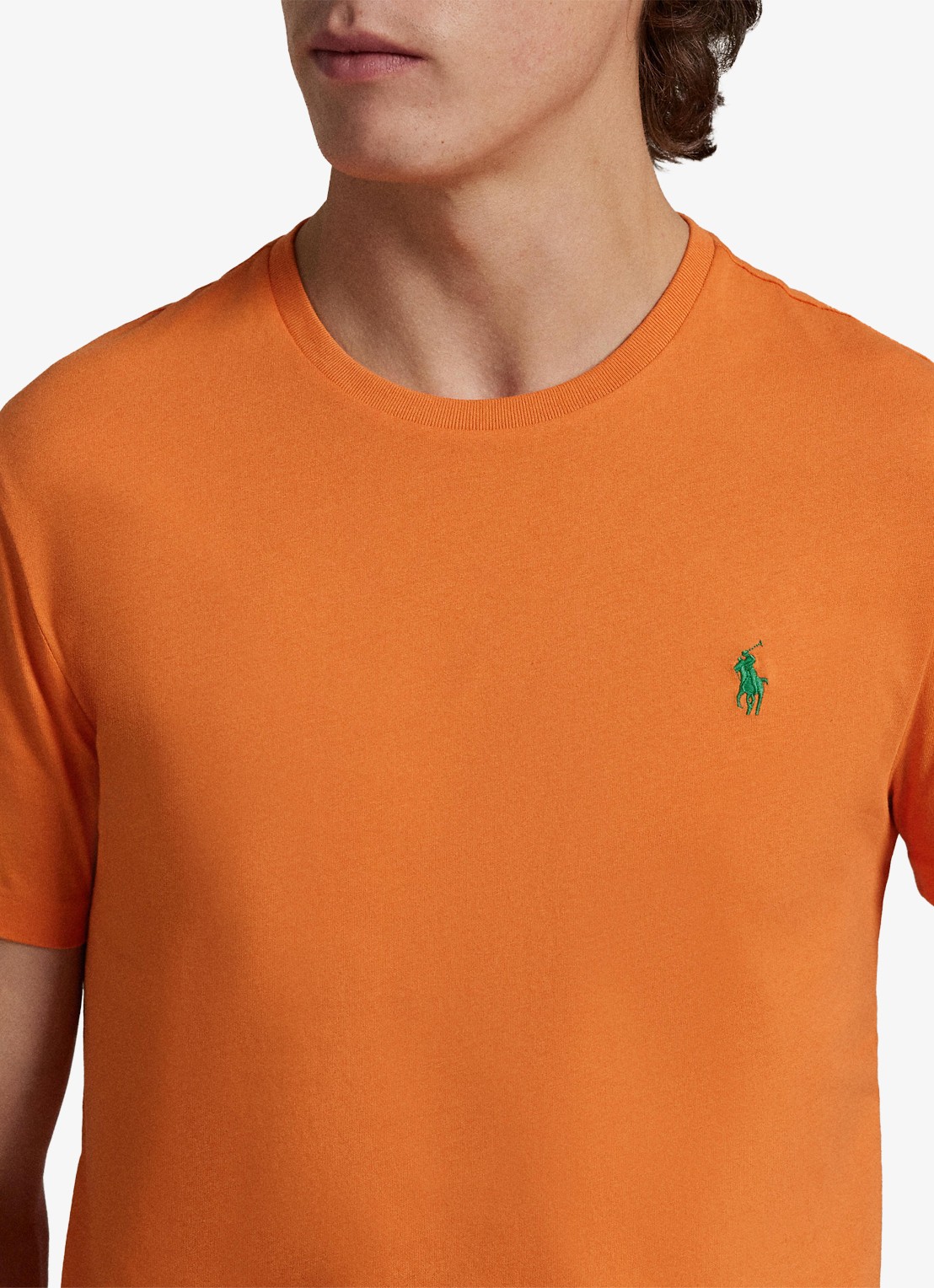 Ralph Lauren T-shirt met logoborduring - detail 5 bedford orange/c5190-46xa
