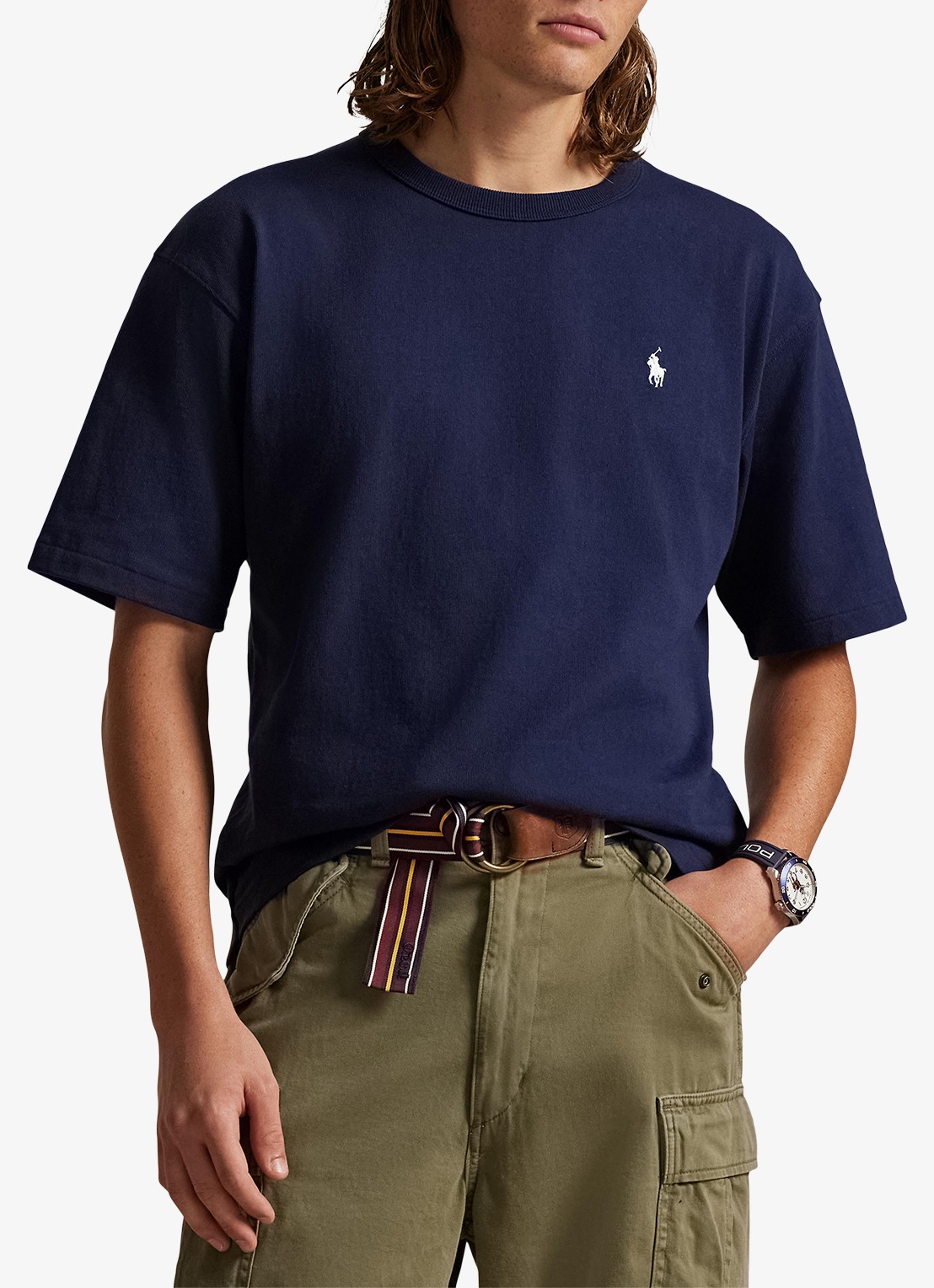 Ralph Lauren T-shirt met logoborduring - detail 3 cruise navy / blauw