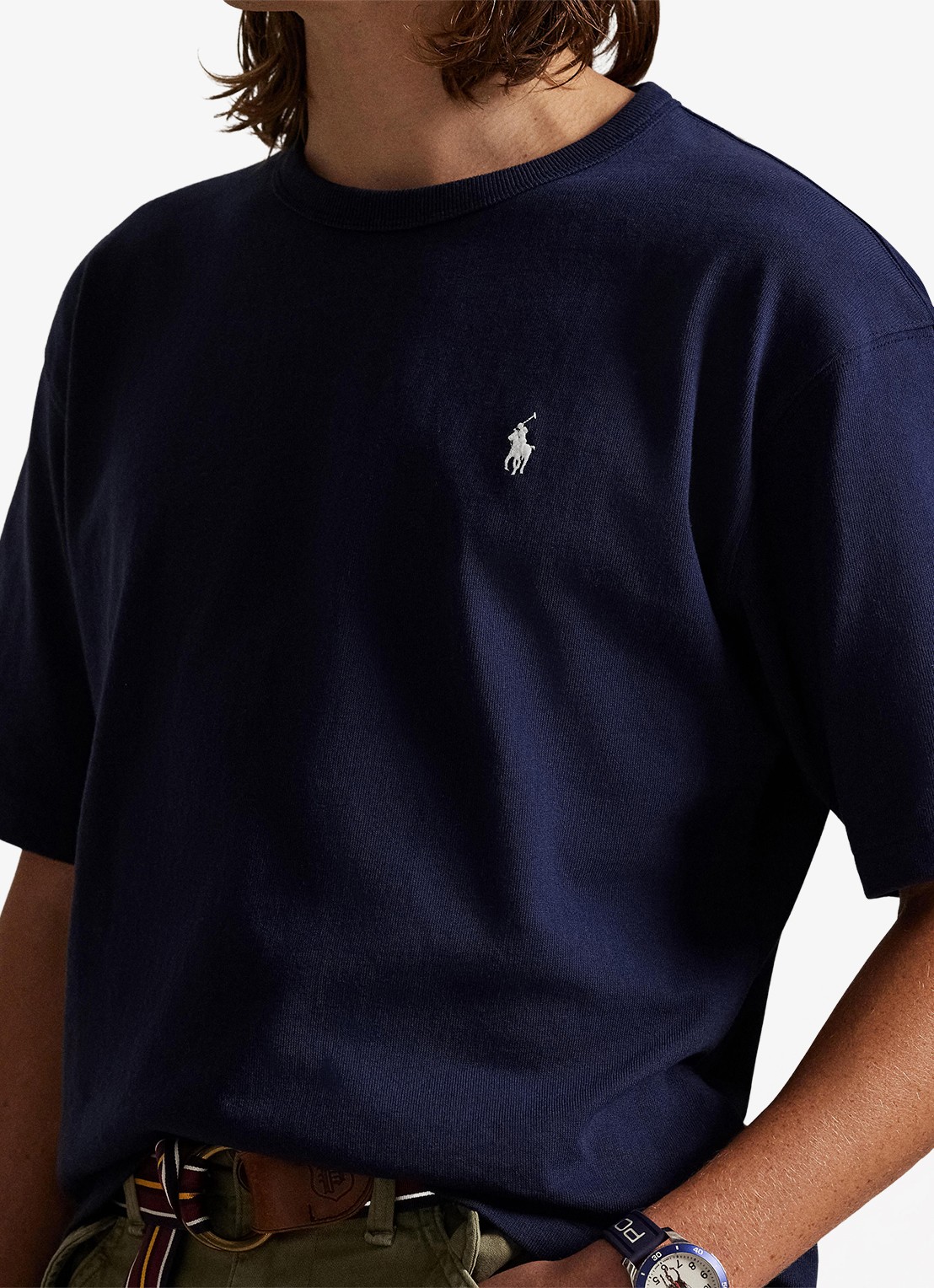 Ralph Lauren T-shirt met logoborduring - detail 4 cruise navy / blauw
