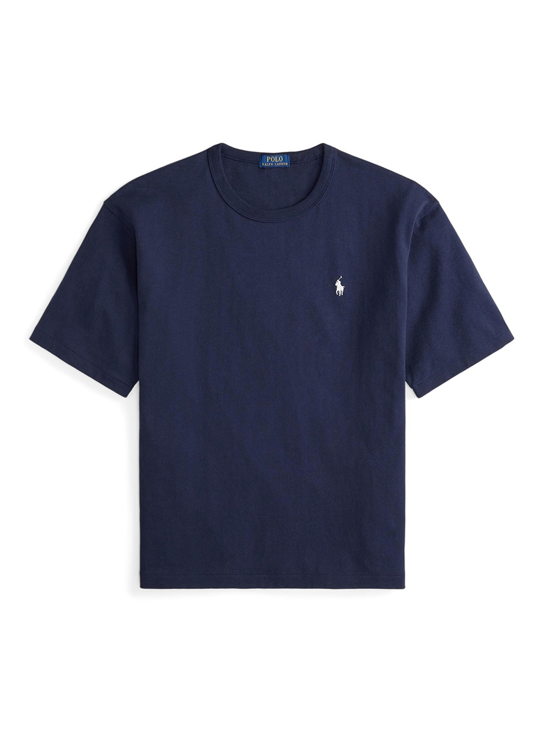 Ralph Lauren T-shirt met logoborduring - voorkant cruise navy / blauw