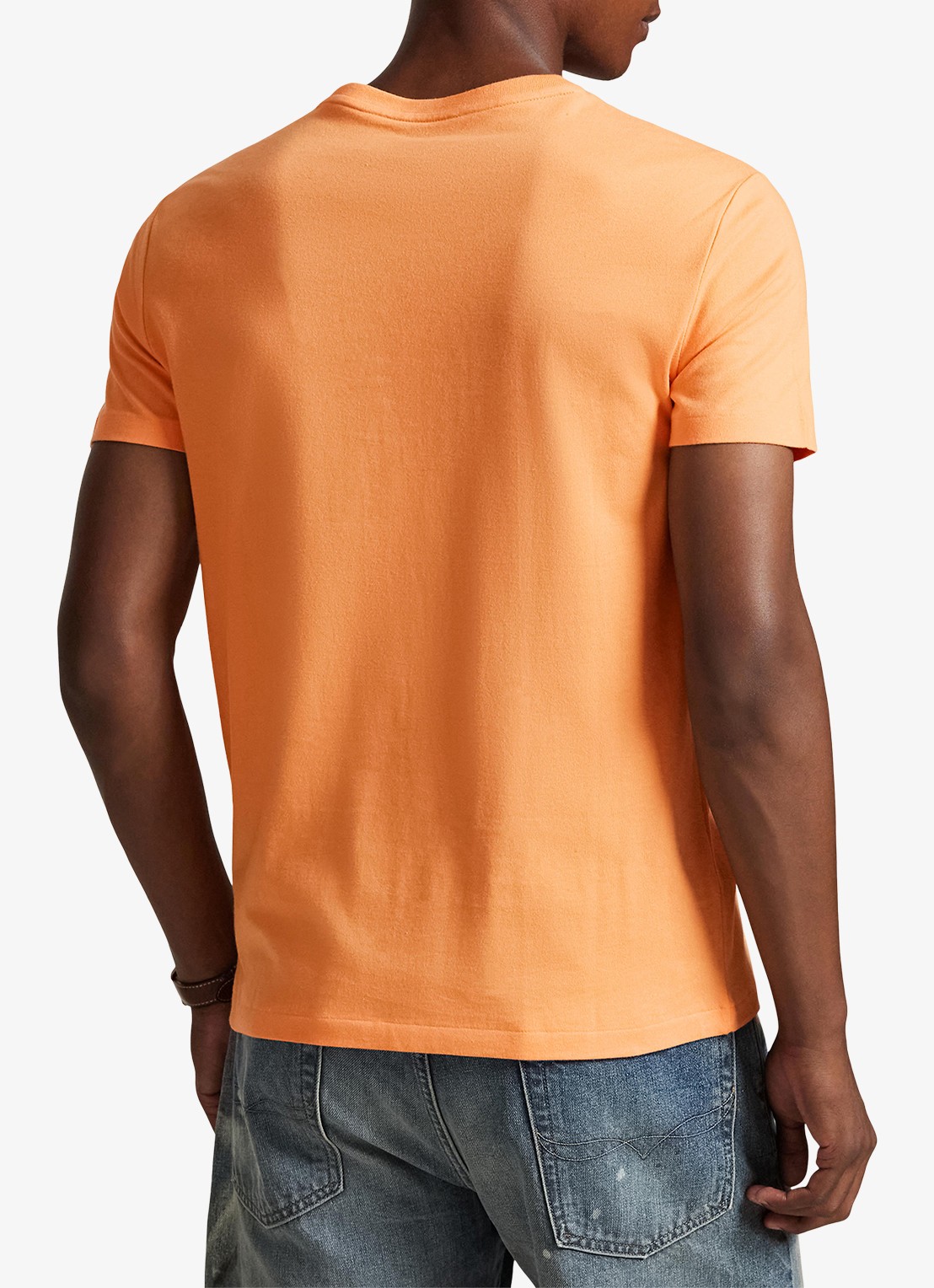 Ralph Lauren T-shirt met logoborduring - achterkant 3 pompano orange/c5566-47x1