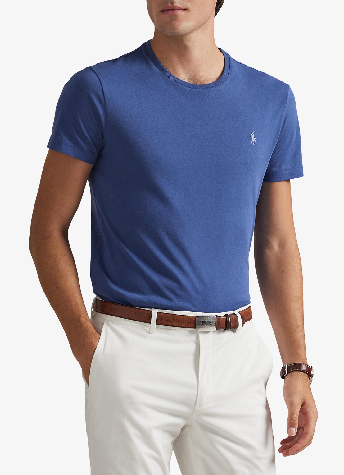 Ralph Lauren T-shirt met logoborduring - detail old royal/c7215-47ww
