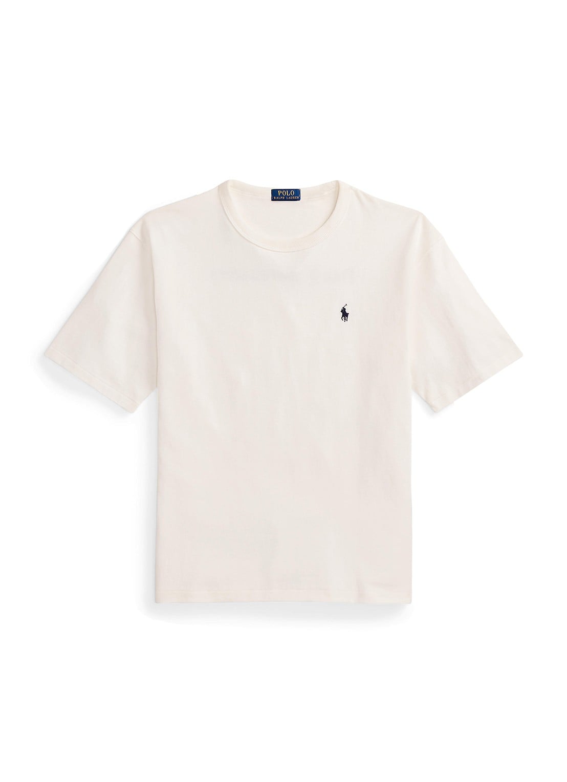 Ralph Lauren T-shirt met logoborduring - voorkant 2 deckwash white / wit