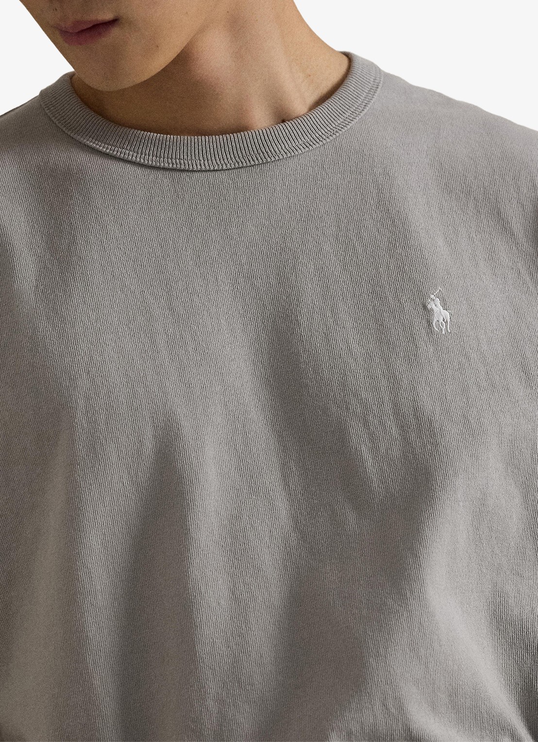 Ralph Lauren T-shirt met logoborduring - detail 2 grey dawn / grijs