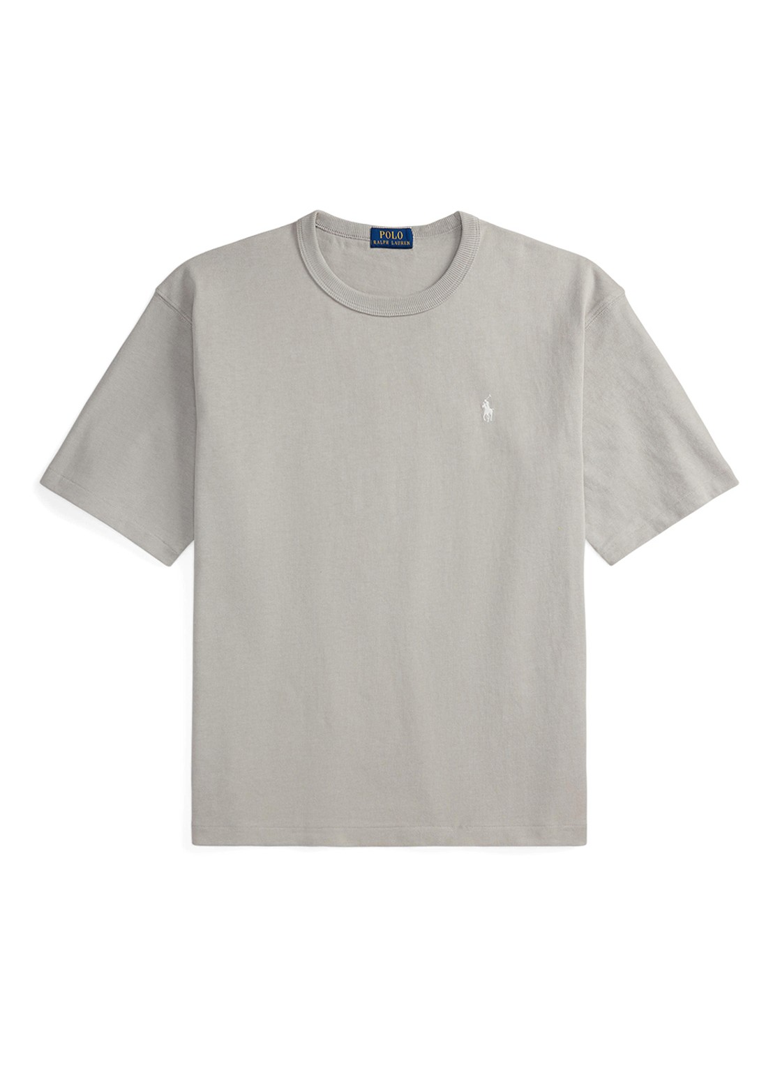 Ralph Lauren T-shirt met logoborduring - voorkant 4 grey dawn / grijs