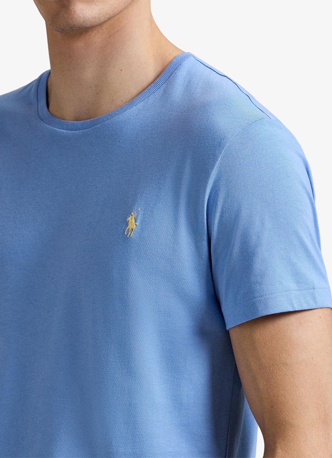 Ralph Lauren T-shirt met logoborduring - detail 4 bristol blue/c1359-47wx