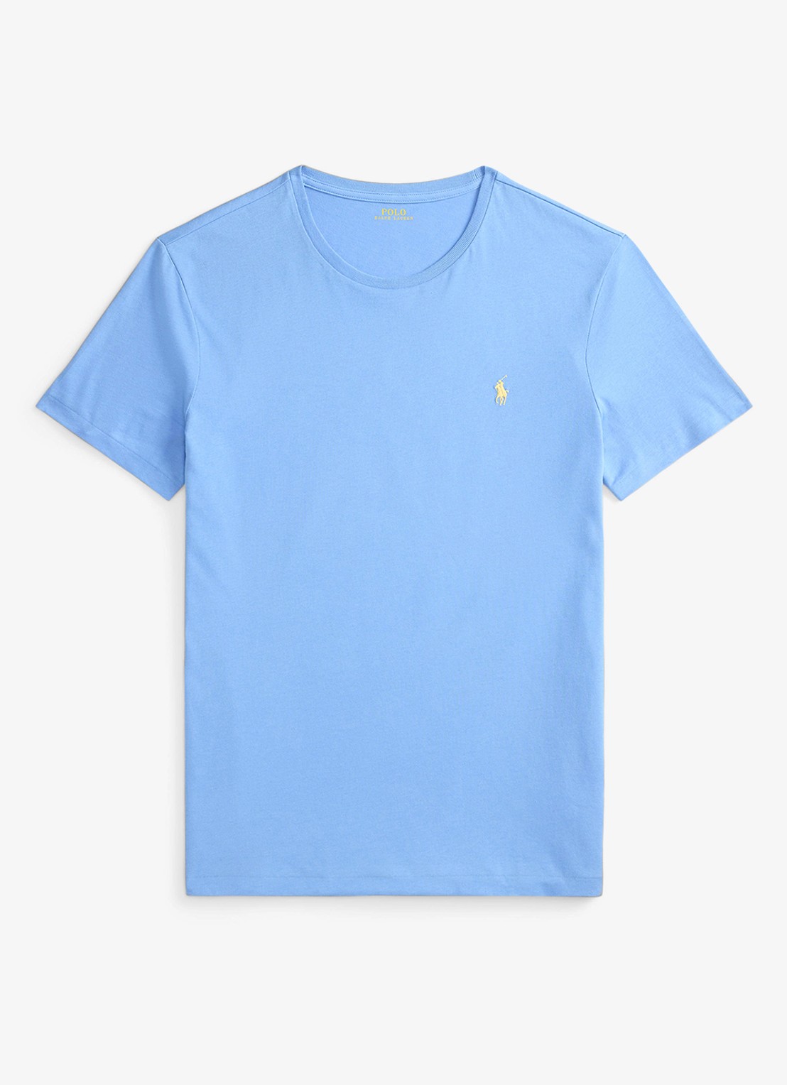 Ralph Lauren T-shirt met logoborduring - voorkant bristol blue/c1359-47wx