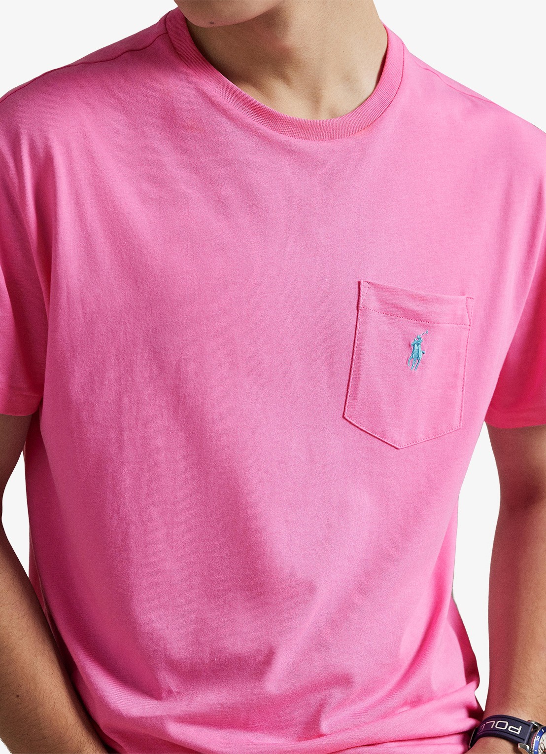 Ralph Lauren T-shirt met logoborduring - detail 5 baja pink/c6995-zyvc