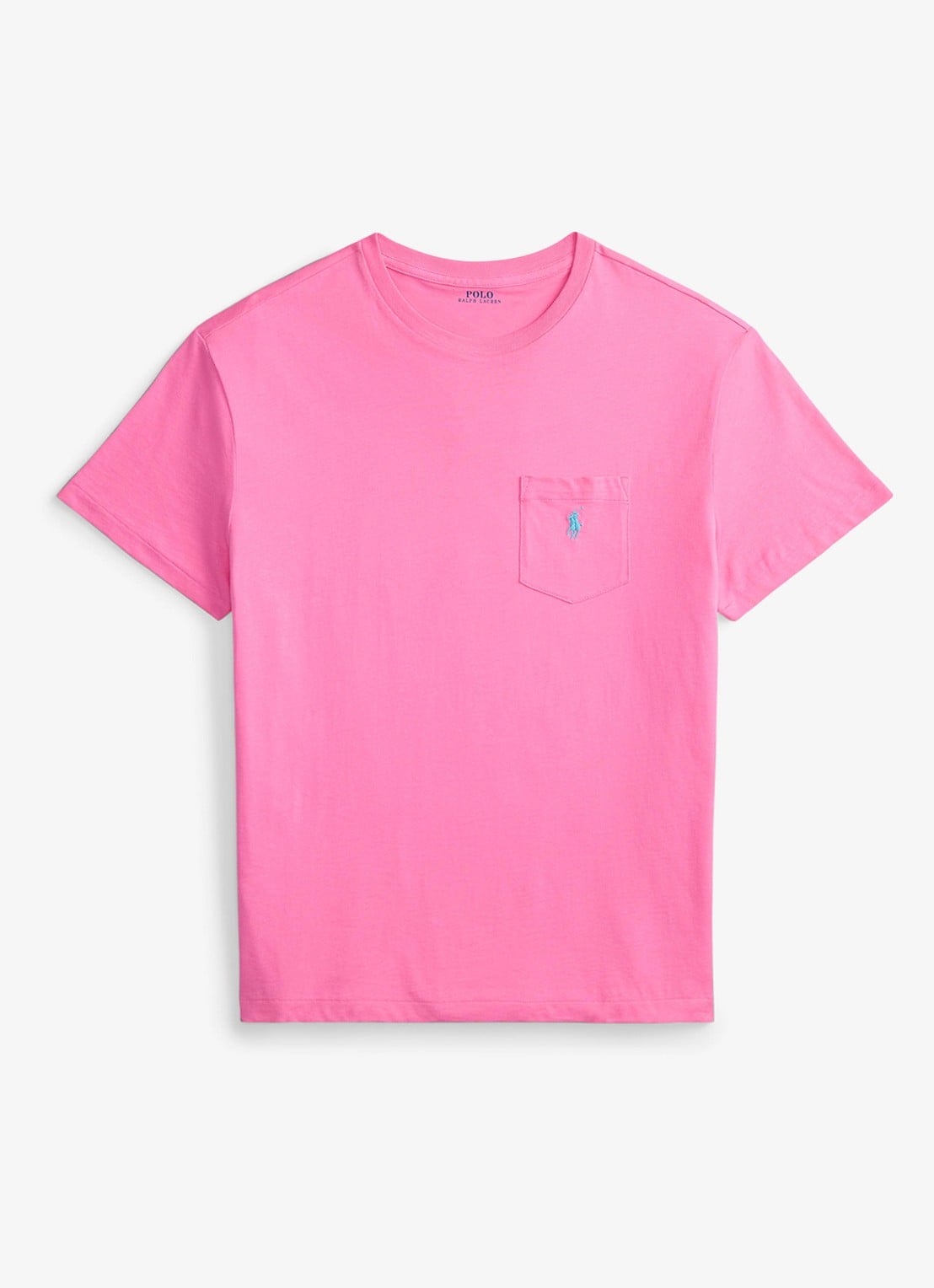 Ralph Lauren T-shirt met logoborduring - voorkant baja pink/c6995-zyvc