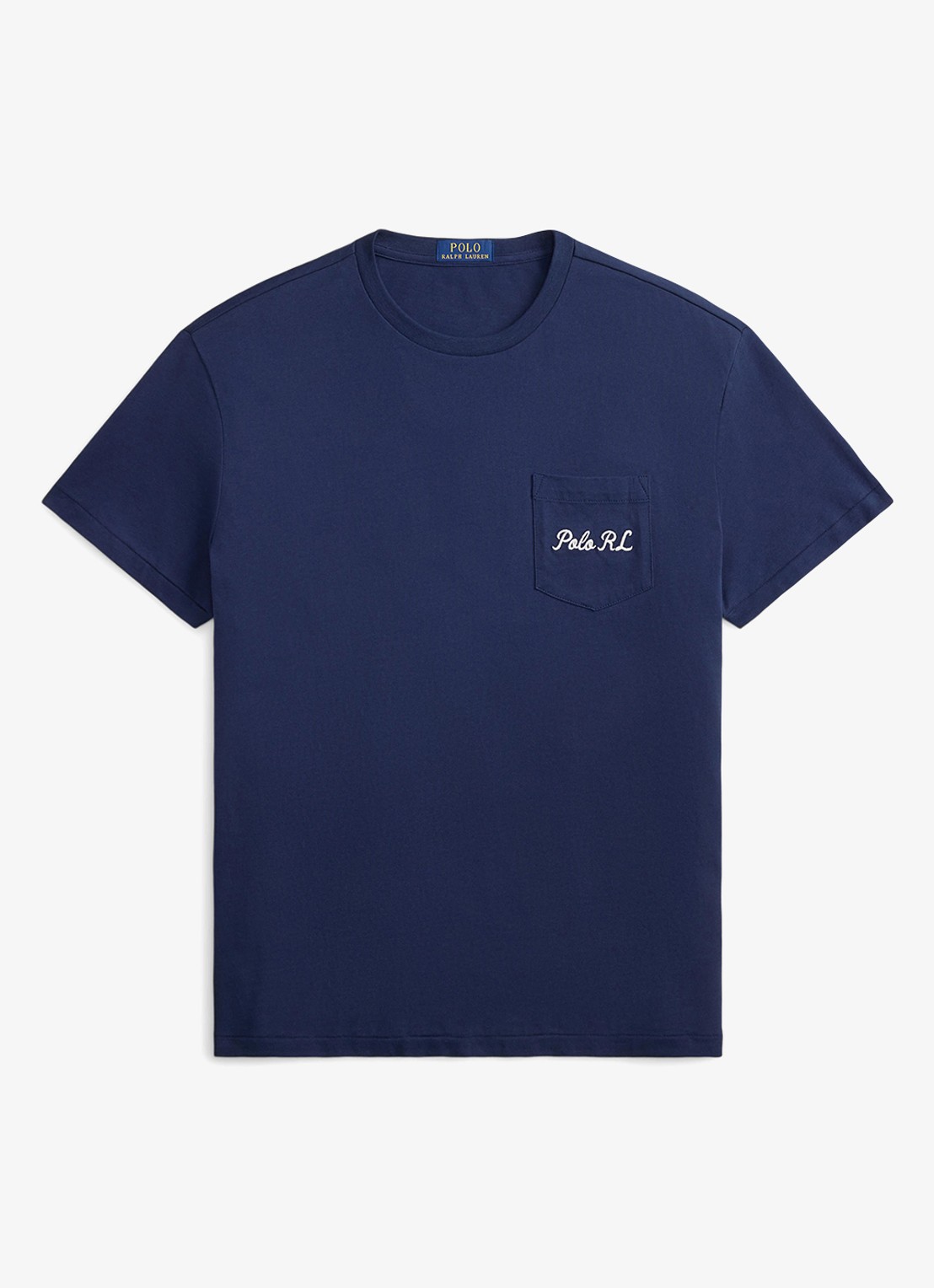 Ralph Lauren T-shirt met logoborduring - voorkant newport navy / donkerblauw