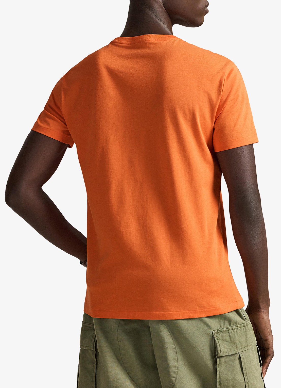 Ralph Lauren T-shirt met logoborduring - achterkant 5 kona orange/c5204-zy9p