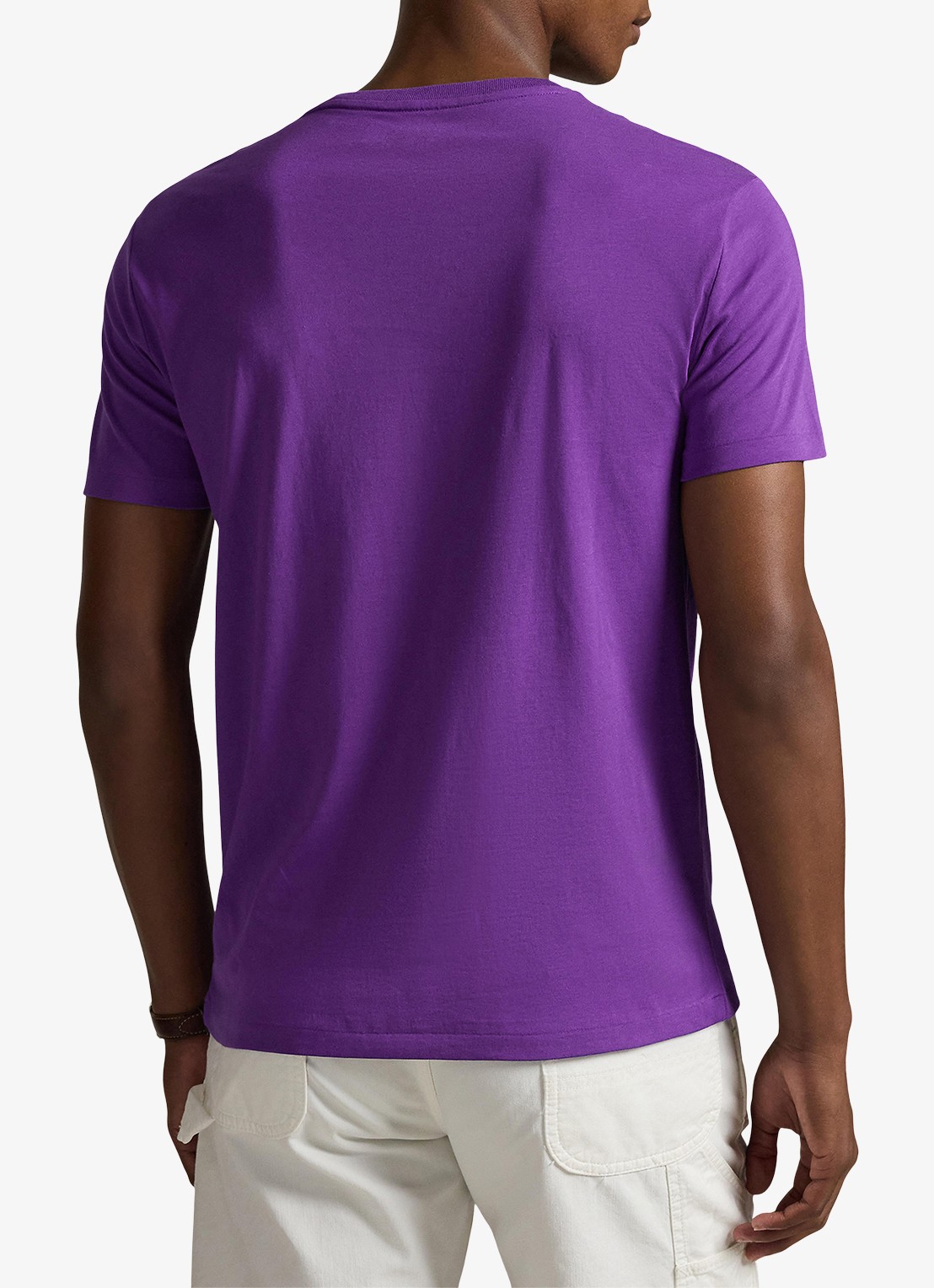 Ralph Lauren T-shirt met logoborduring - achterkant cabana purple/c5223-zywt