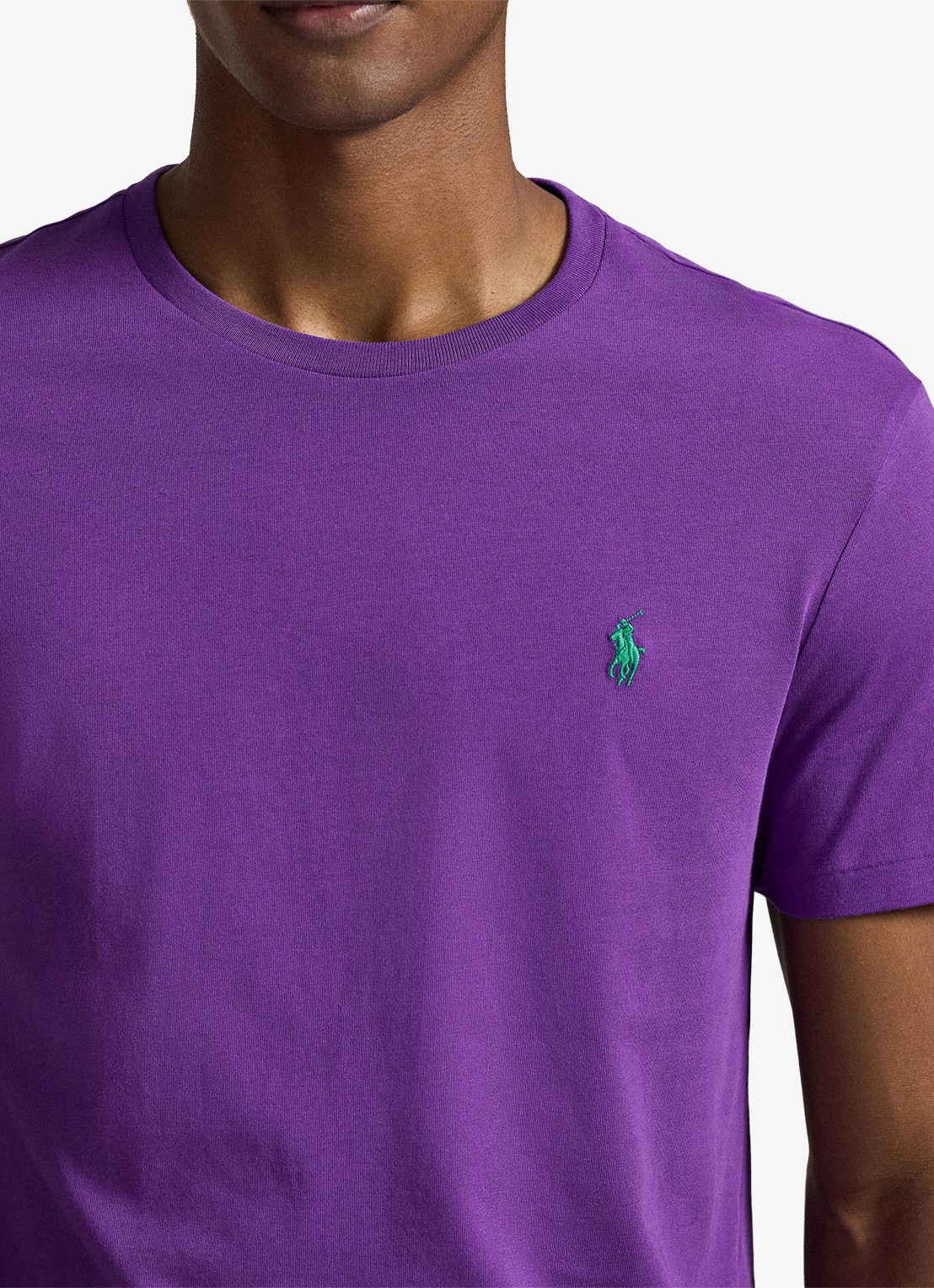 Ralph Lauren T-shirt met logoborduring - detail 3 cabana purple/c5223-zywt