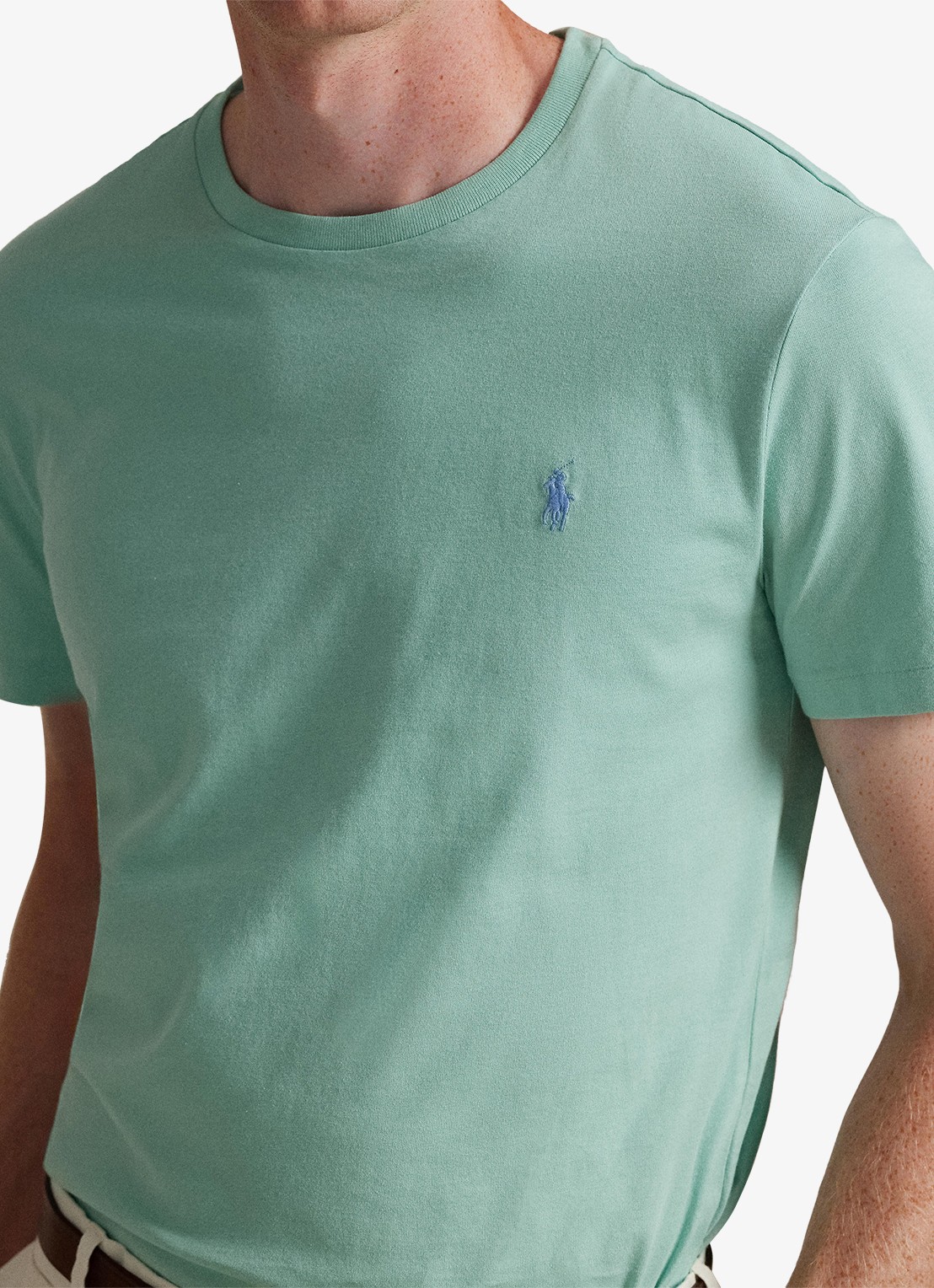 Ralph Lauren T-shirt met logoborduring - detail 6 celadon/c7109-zyv9