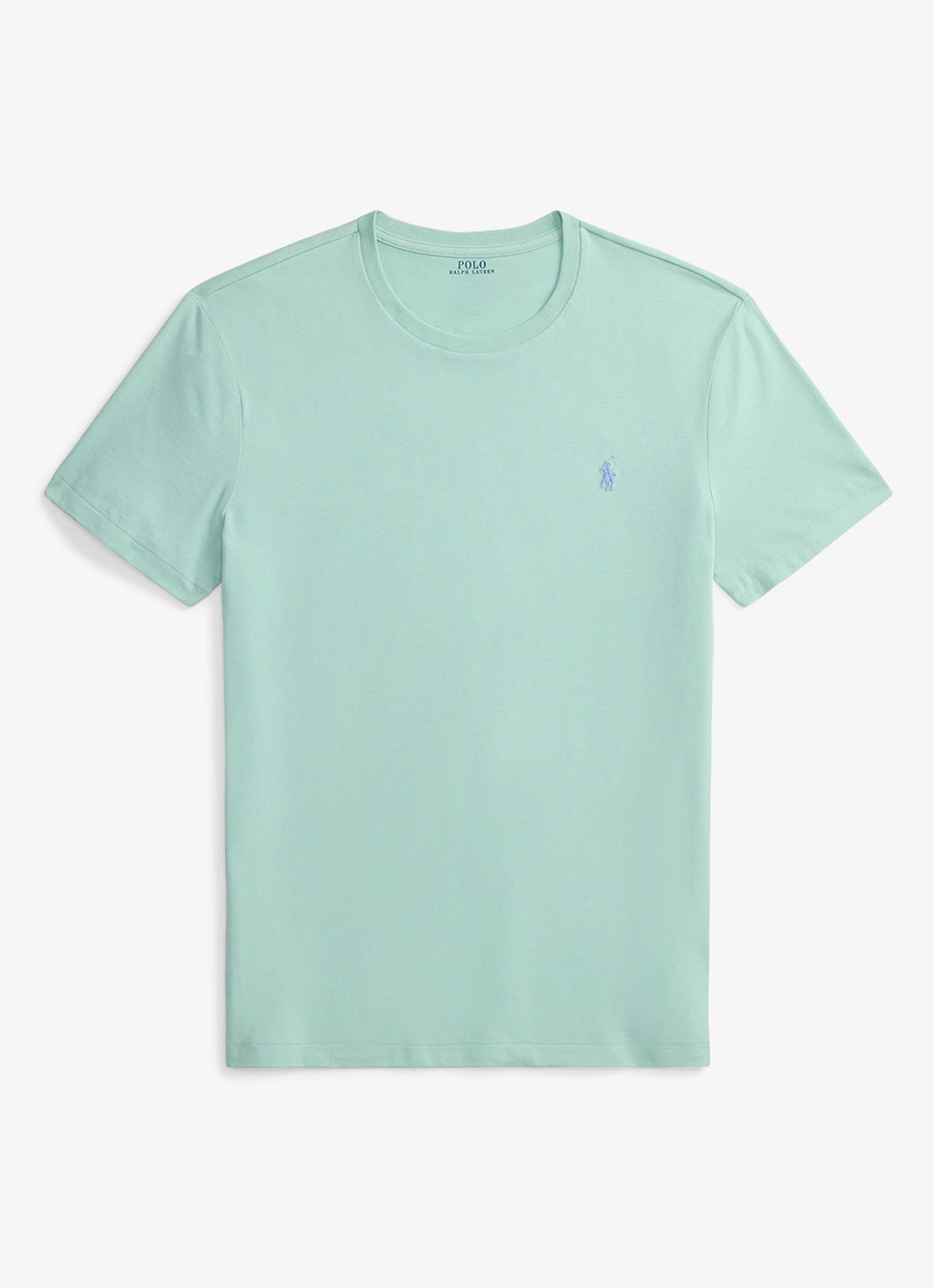 Ralph Lauren T-shirt met logoborduring - voorkant 2 celadon/c7109-zyv9