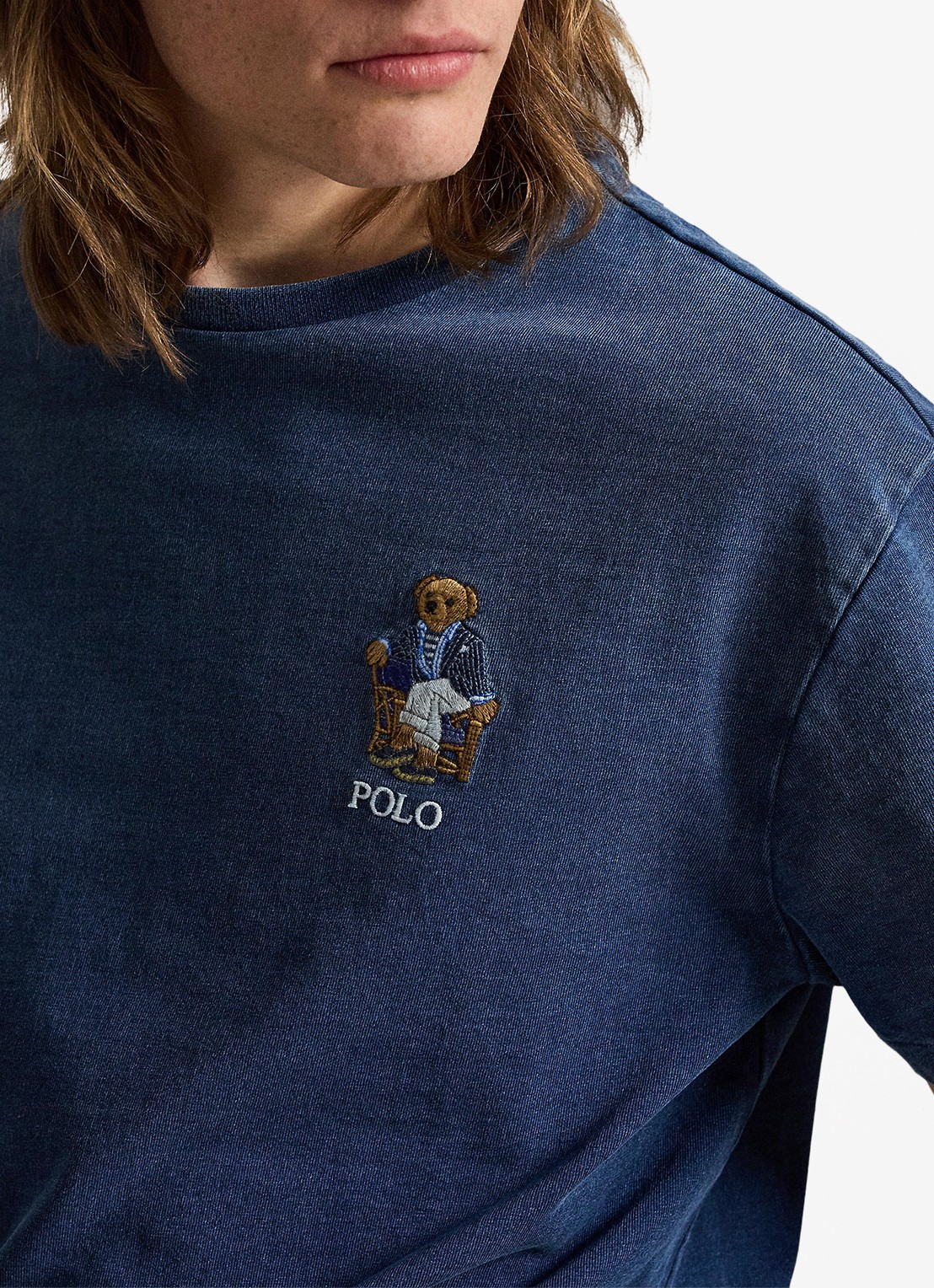 Ralph Lauren T-shirt met logoborduring - detail 5 newport bear-dark indigo / indigo