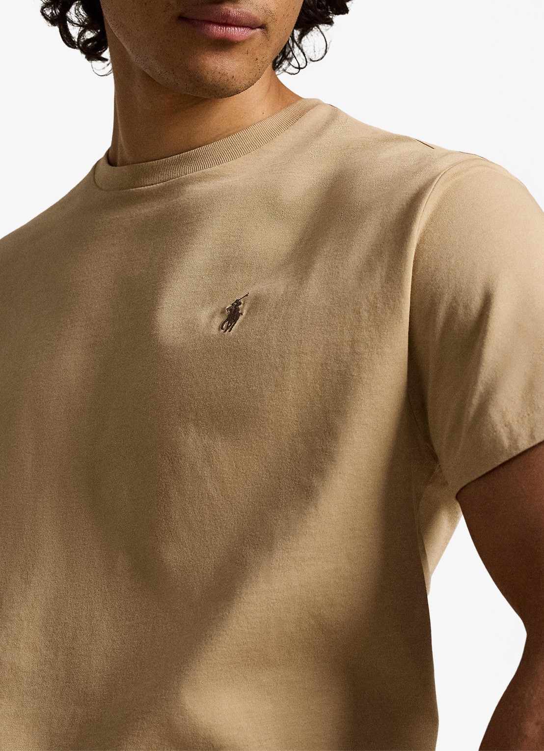 Ralph Lauren T-shirt met logoborduring - detail 5 vintage khaki / khaki