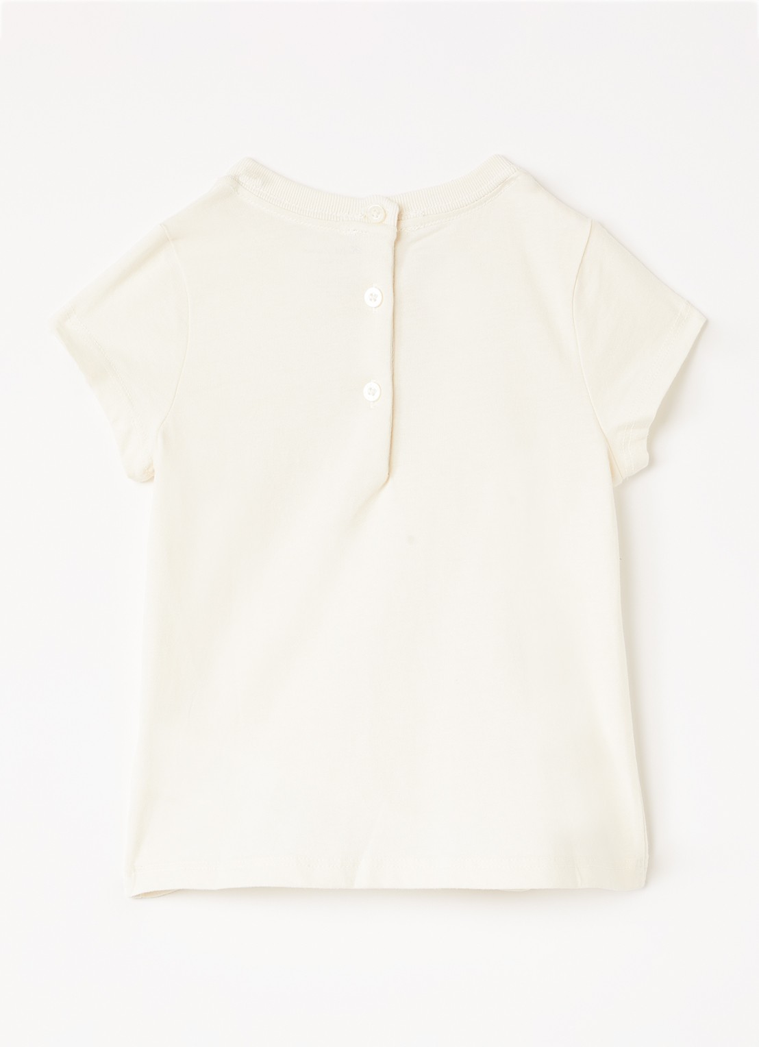 Ralph Lauren T-shirt met logooprint - voorkant 2 gebroken wit