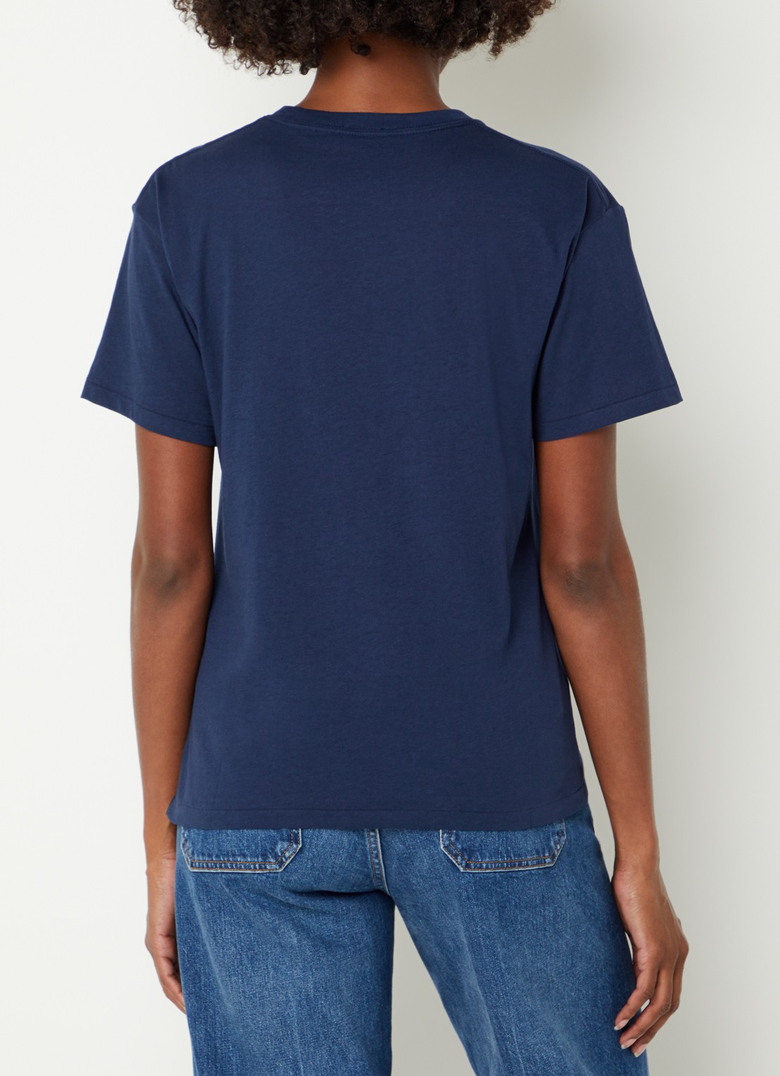 Ralph Lauren T-shirt met logoprint - achterkant indigo