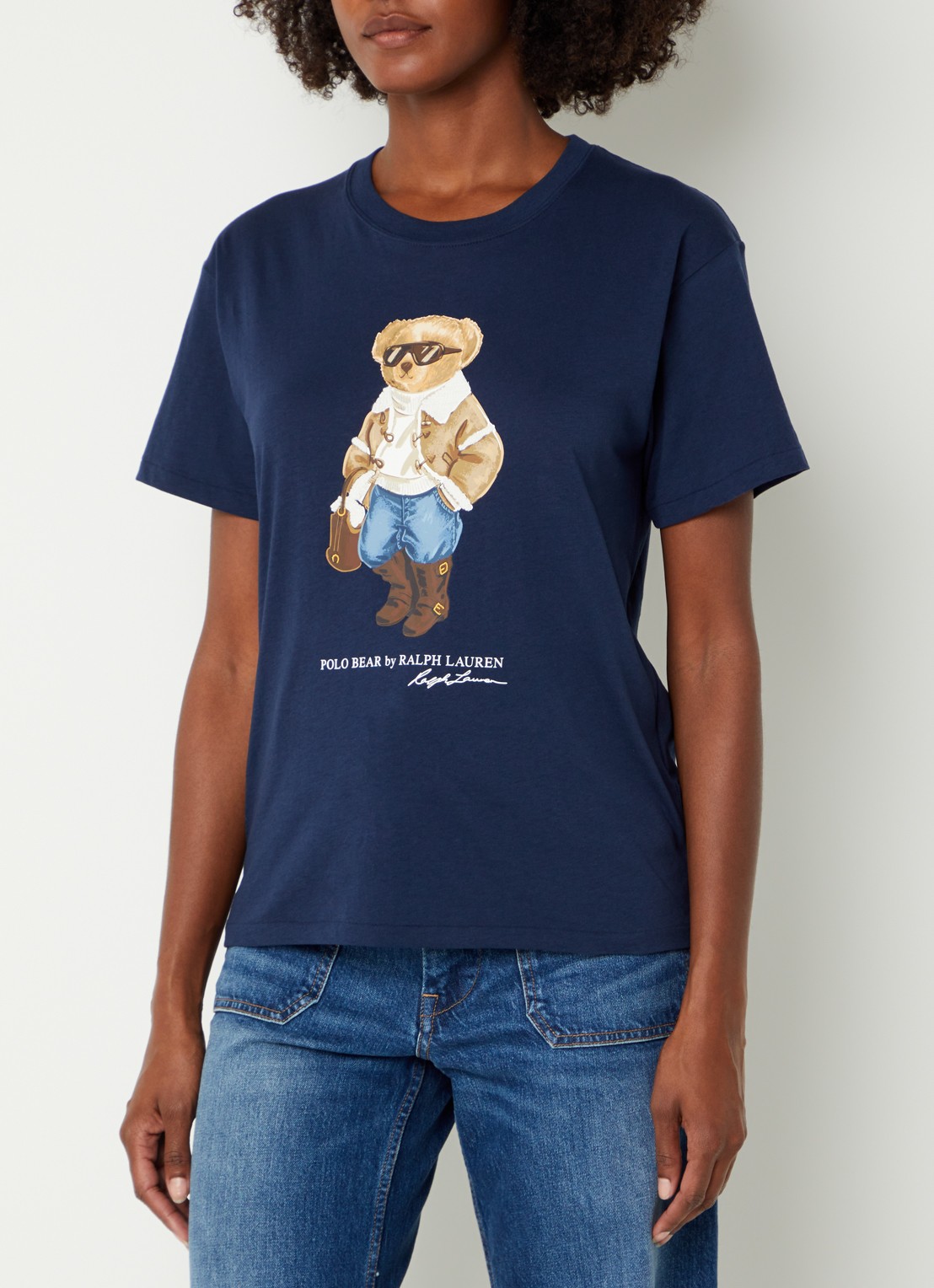 Ralph Lauren T-shirt met logoprint - detail 4 indigo