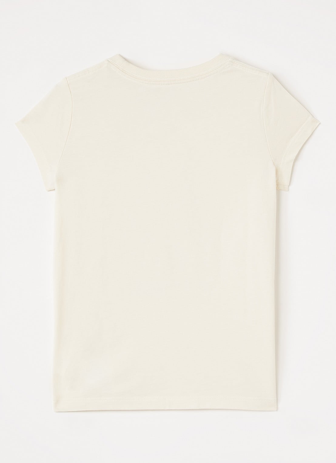 Ralph Lauren T-shirt met logoprint - voorkant 2 creme