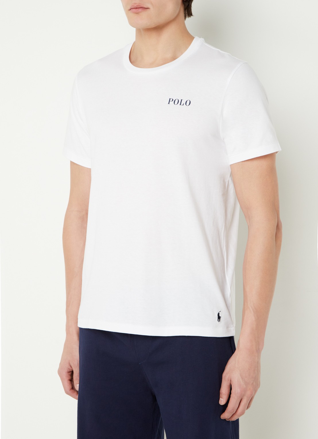 Ralph Lauren T-shirt met logoprint - detail wit